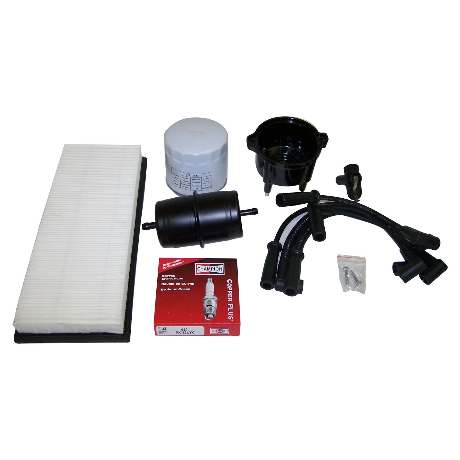 Crown Automotive Jeep Replacement TK15 - Tune Up Kit for 1994-1995 Jeep YJ Wrangler w/ 2.5L Engine Crown Automotive Jeep Replacement TK15 - Tune Up Kit for 1994-1995 Jeep YJ Wrangler w/ 2.5L Engine