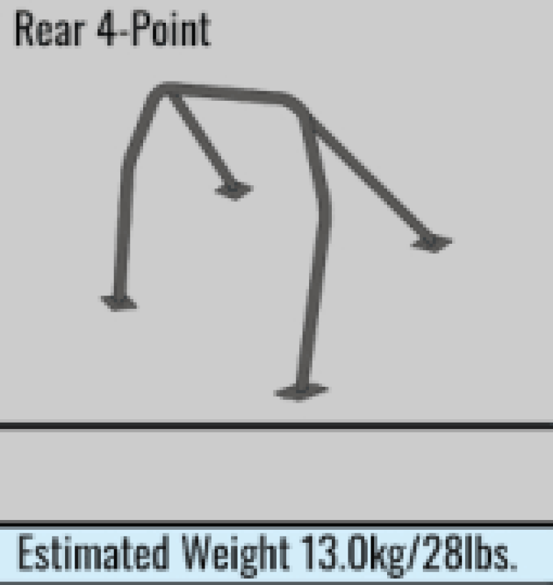 Cusco 666 270 C20 - Safety 21 2-Passenger 4-Point BLK Roll Cage Subaru WRX GDA 01-07 (S/O/No Cancel)