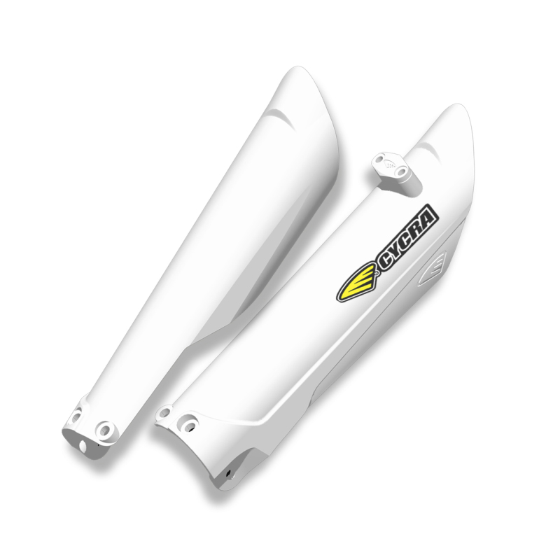 Cycra 1CYC-6908-42 - 15-23 Husqvarna FC/FE/FX/TC/TE/TX Fork Guards - White Cycra 1CYC-6908-42 - 15-23 Husqvarna FC/FE/FX/TC/TE/TX Fork Guards - White