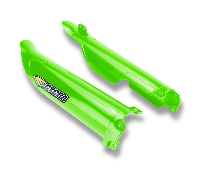 Cycra 1CYC-6903-72 - 12-16 Kawasaki KX250F-450F Fork Guards - Green Cycra 1CYC-6903-72 - 12-16 Kawasaki KX250F-450F Fork Guards - Green