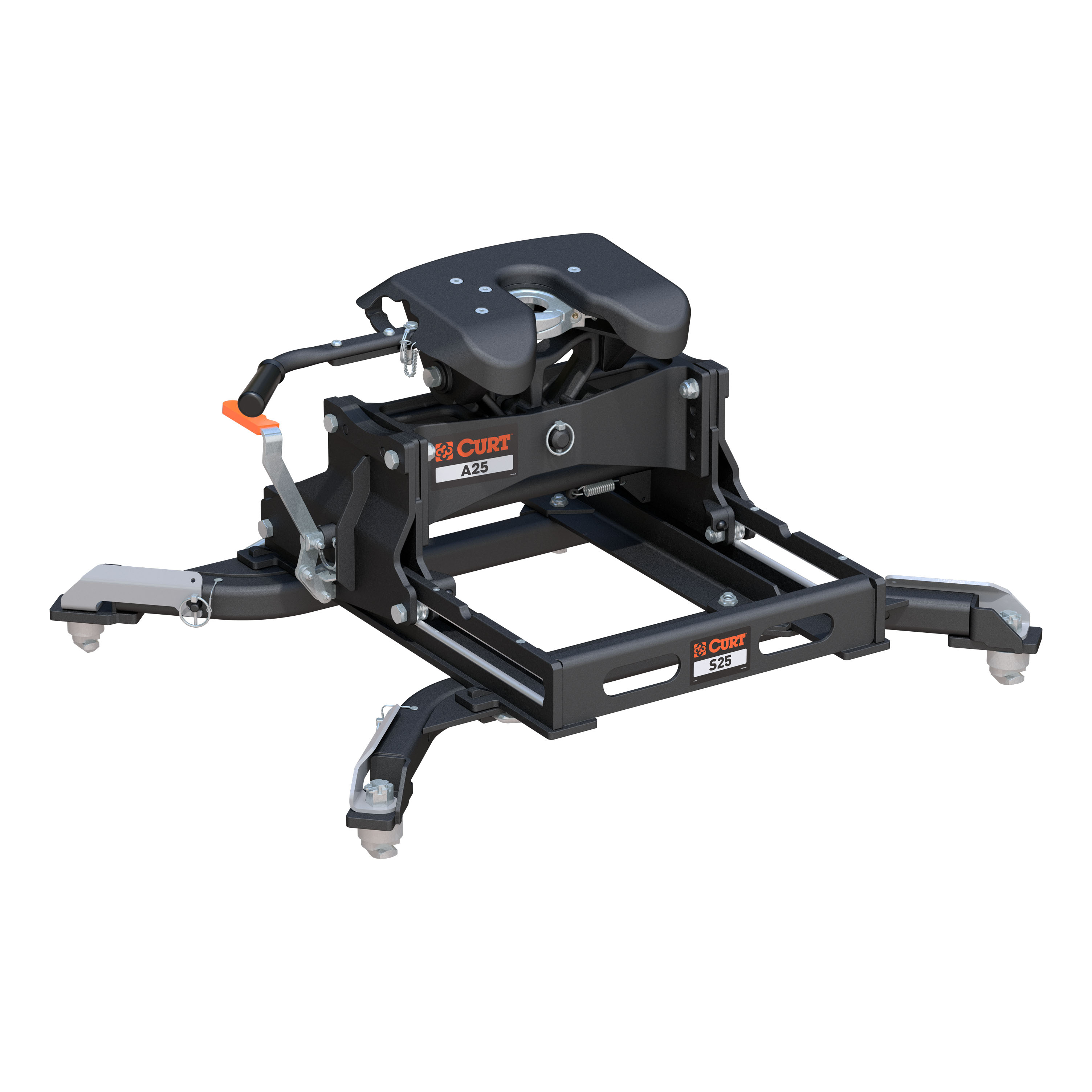 CURT 16060 - A25 Sliding 5th Wheel Hitch, 24K, Select Ram 2500, 3500, 6.5' Bed Puck System