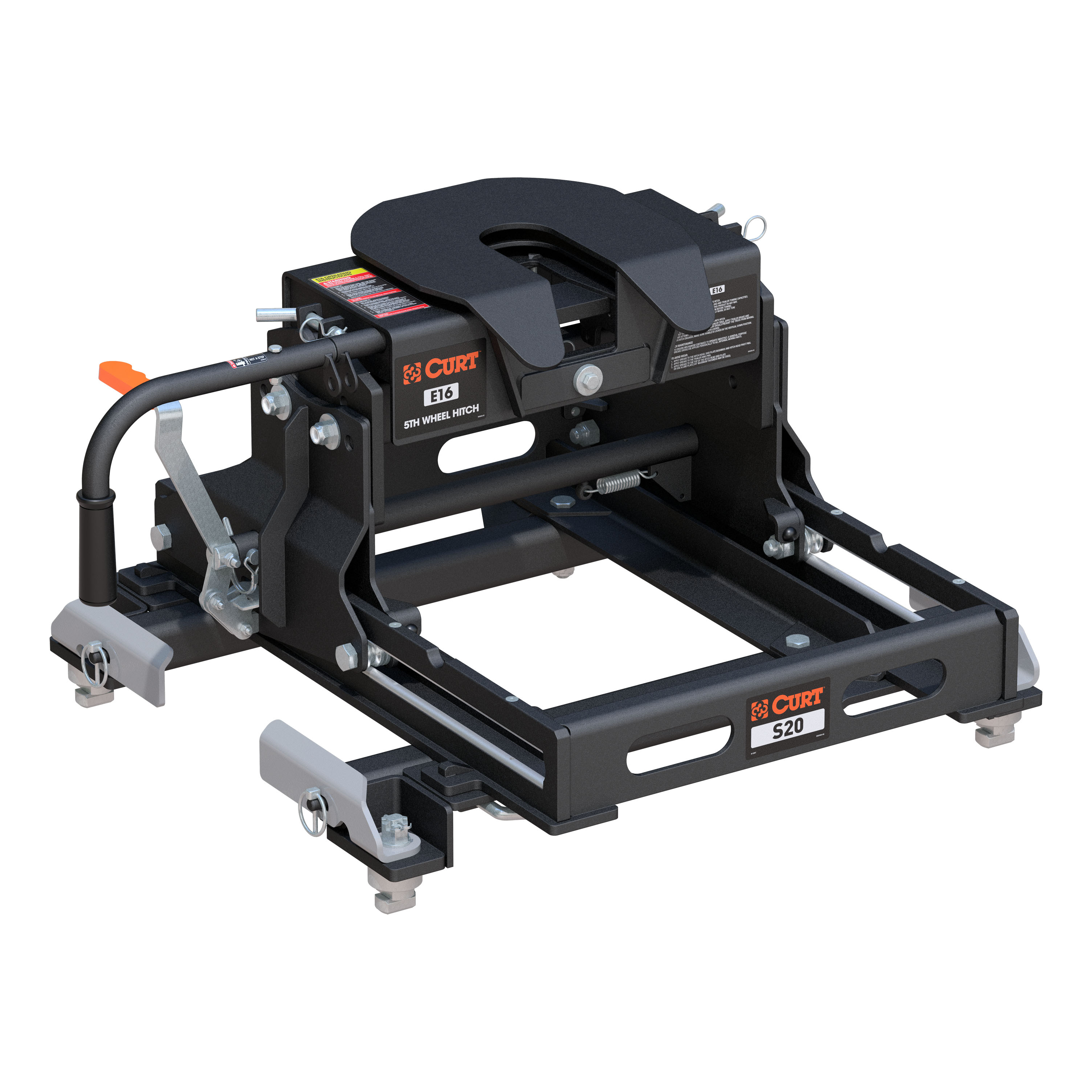 CURT 16697 - E16 Sliding 5th Wheel Hitch, 16K, Select Silverado, Sierra, 6.5' Bed Puck System CURT 16697 - E16 Sliding 5th Wheel Hitch, 16K, Select Silverado, Sierra, 6.5' Bed Puck System