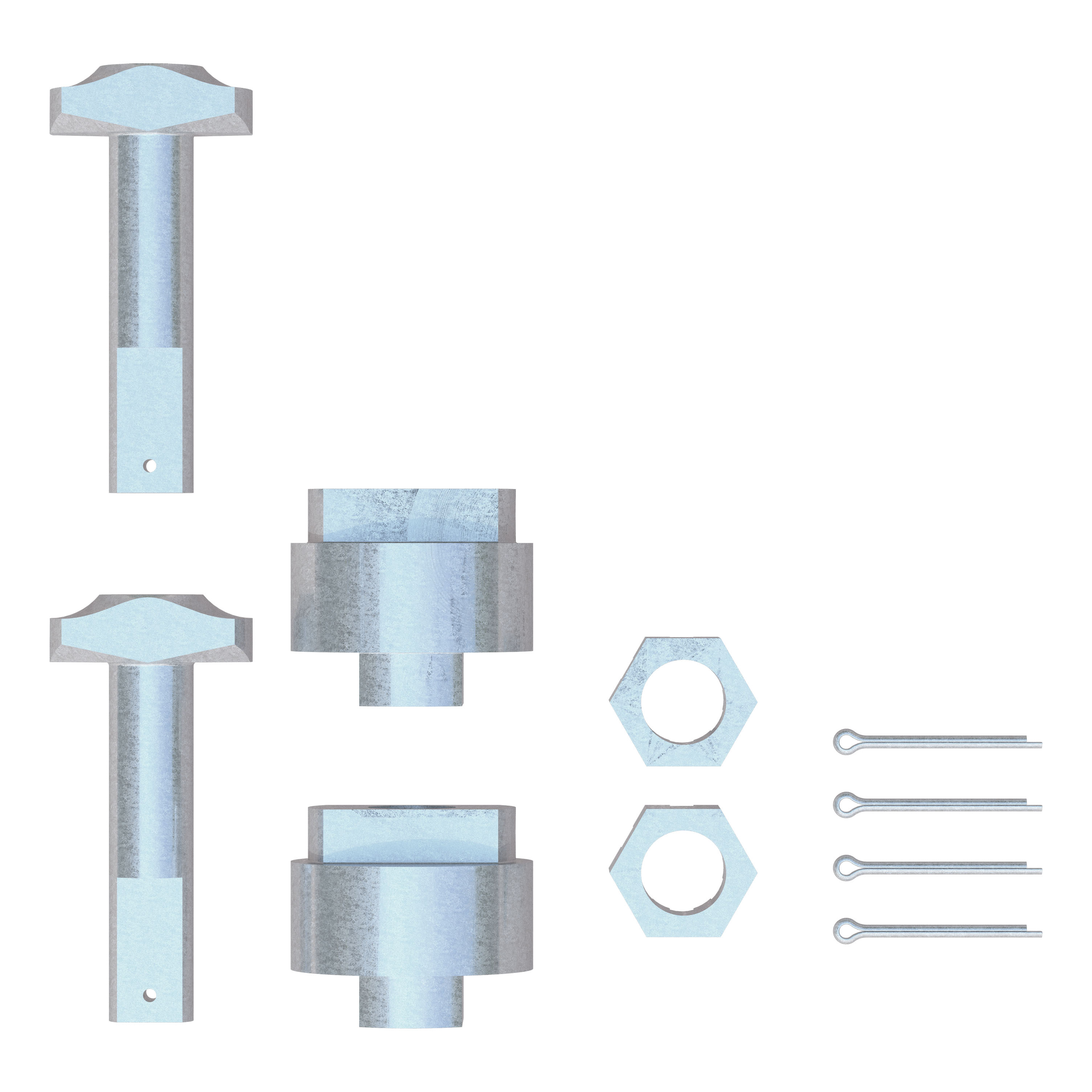 CURT 19203 - Replacement 5th Wheel Puck System Anchors for Ram (Large, Fits 16021, 16022)