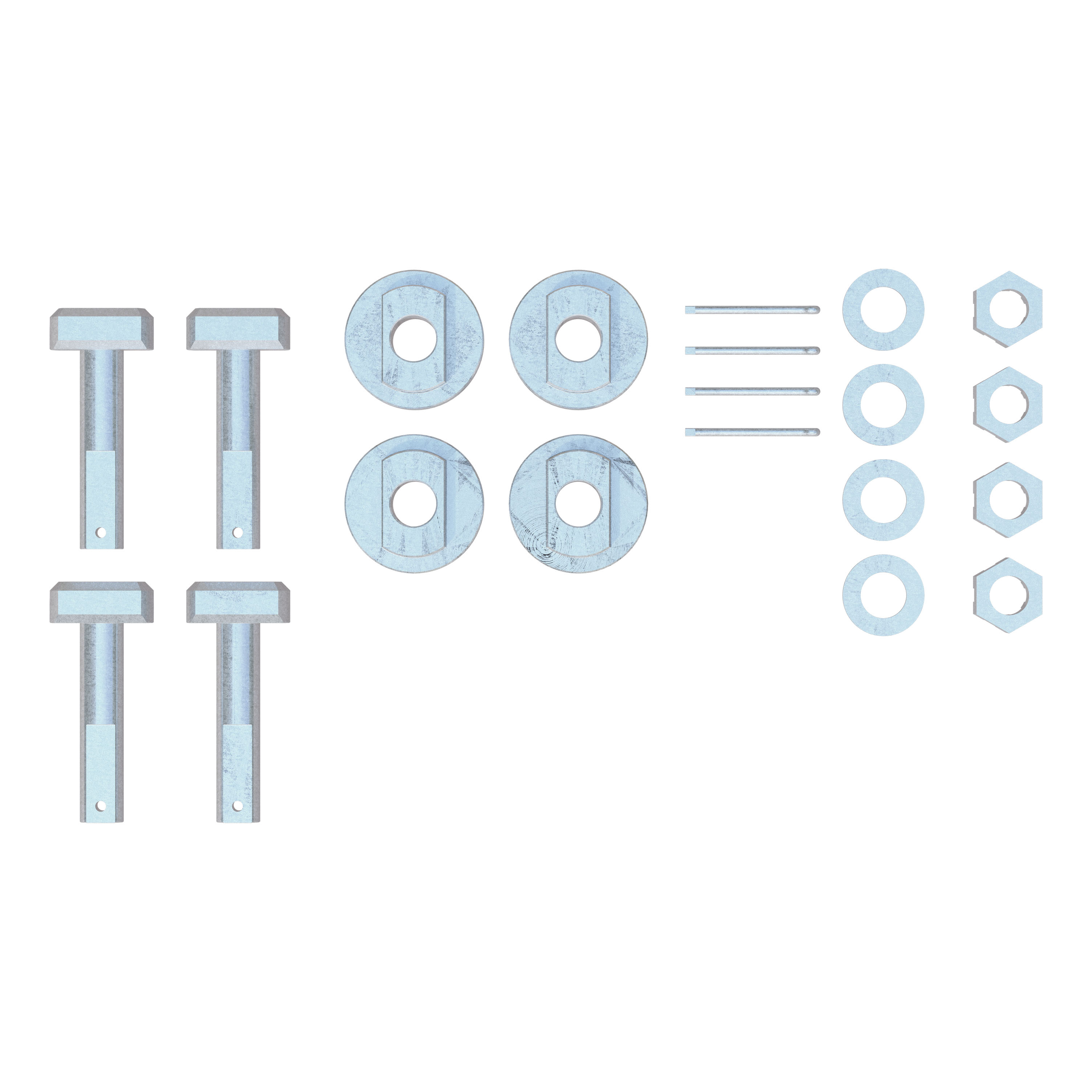 CURT 19210 - Replacement 5th Wheel Puck System Anchors for Chevrolet / GMC (Fits 16025)
