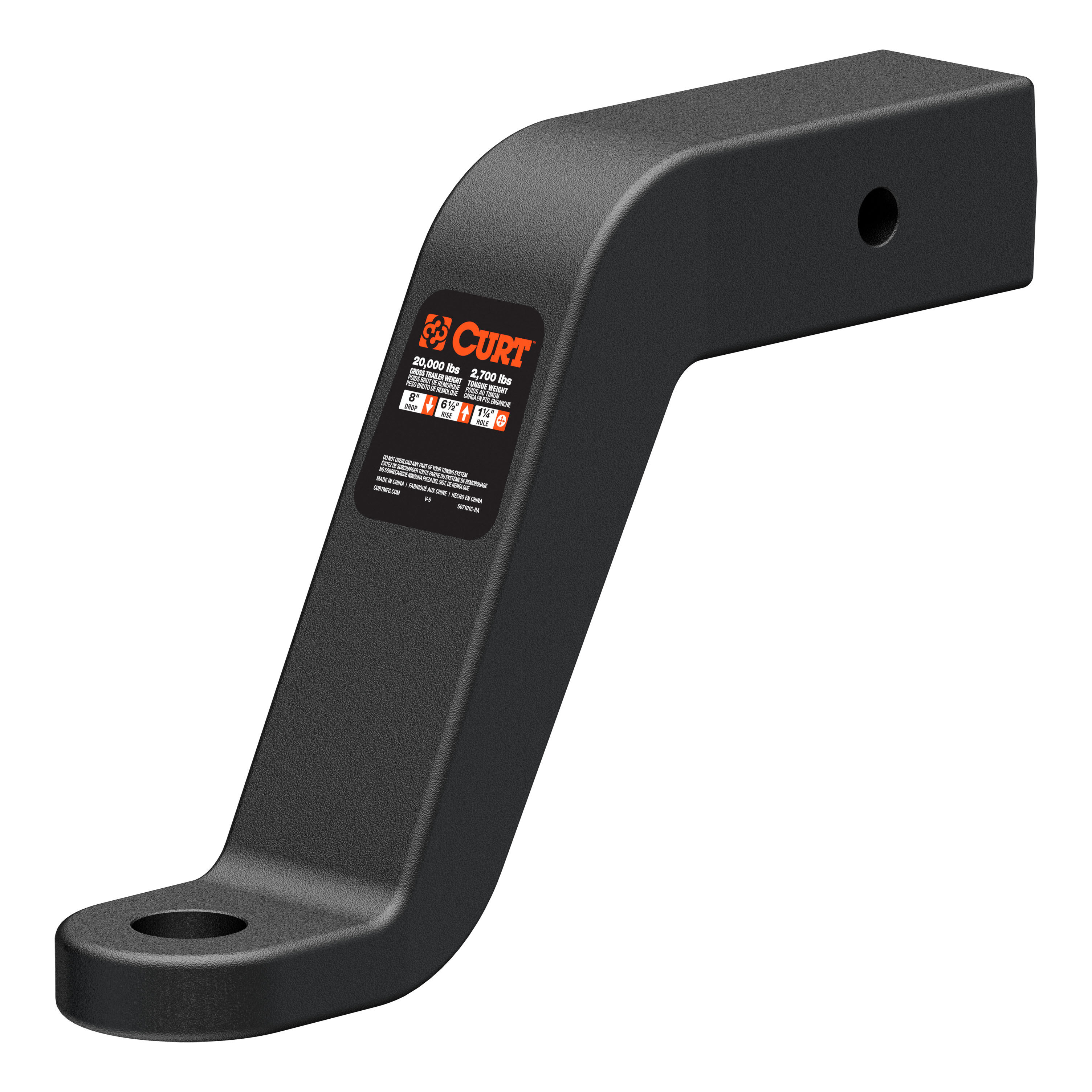 CURT 45460 - Commercial Duty Forged Ball Mount (2-1/2" Shank, 20,000 lbs., 8" Drop) CURT 45460 - Commercial Duty Forged Ball Mount (2-1/2" Shank, 20,000 lbs., 8" Drop)