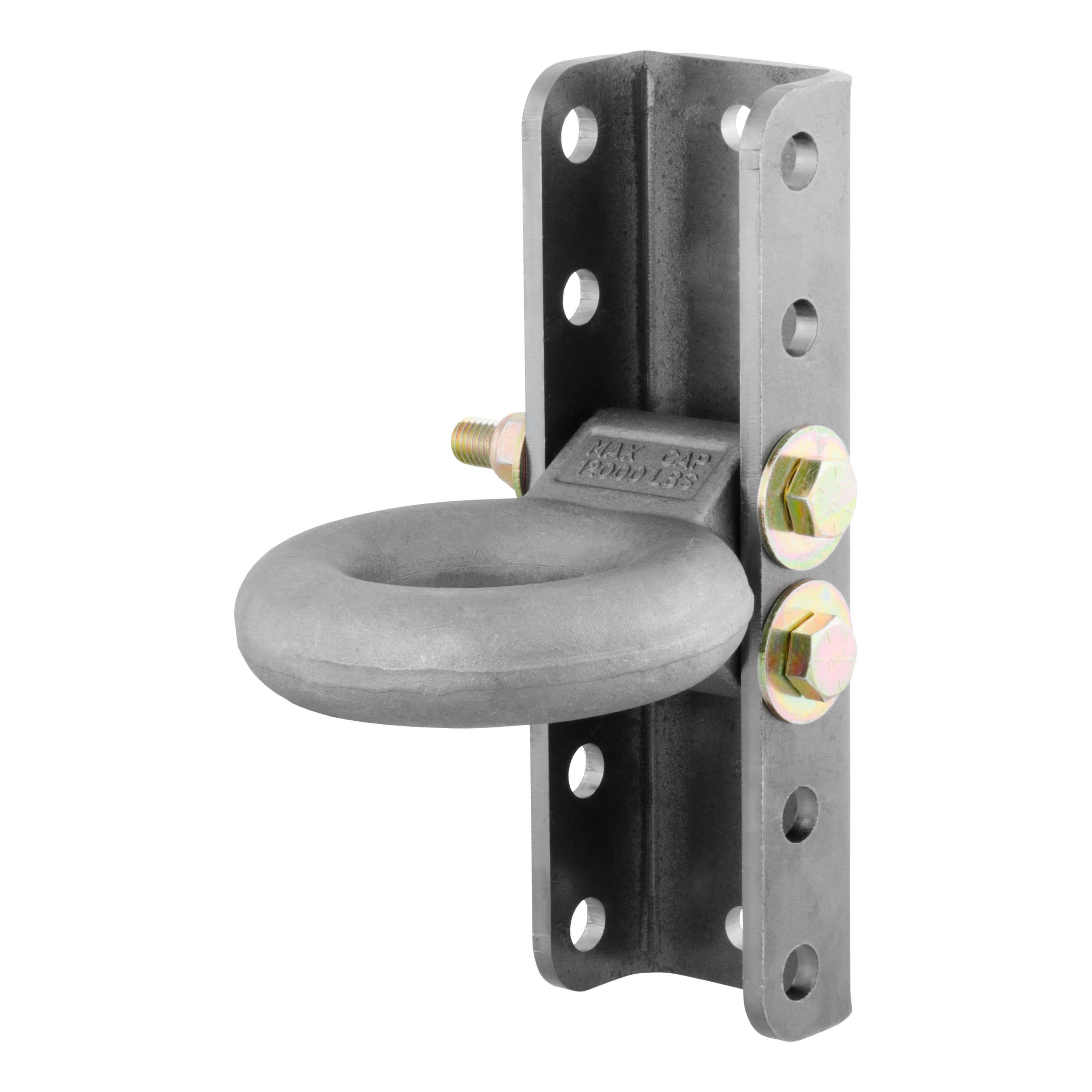 CURT 48640 - Adjustable Lunette Ring (12,000 lbs., 3" Eye, 11-3/4" Channel Height)