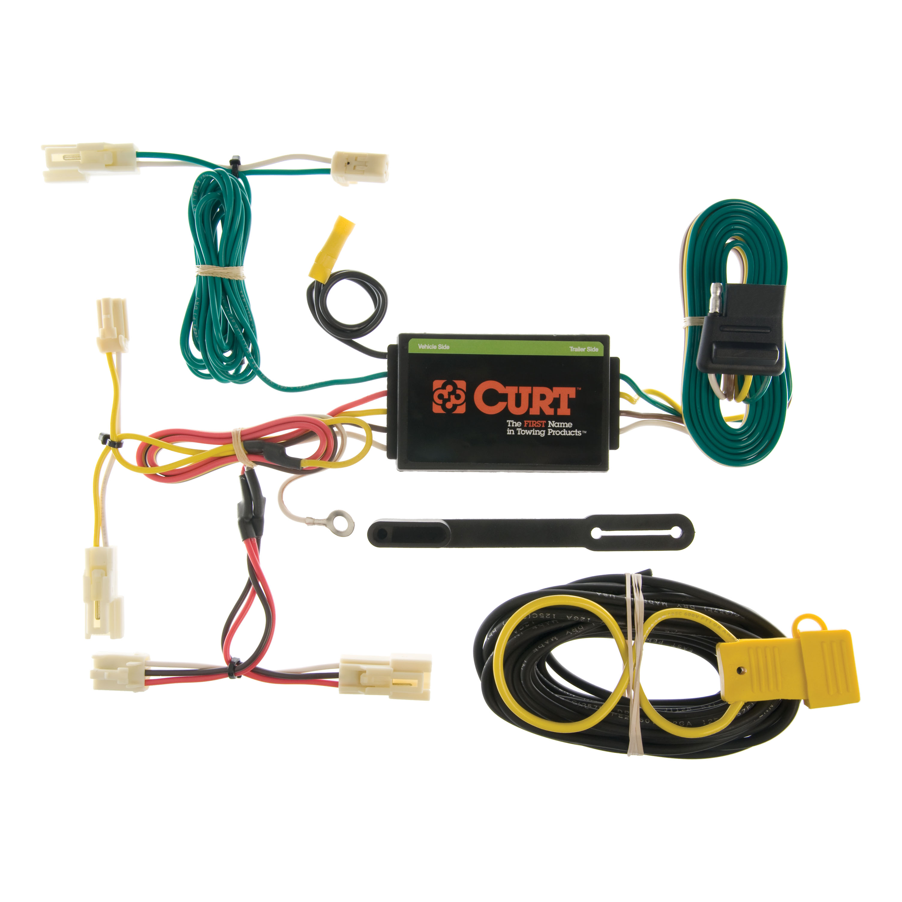 CURT 55057 - Custom Wiring Harness, 4-Way Flat Output, Select Pontiac Vibe