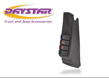 Daystar KJ71044BK - 07-10 Jeep Wrangler JK A-Pillar Switch Pod W/ Switches Daystar KJ71044BK - 07-10 Jeep Wrangler JK A-Pillar Switch Pod W/ Switches