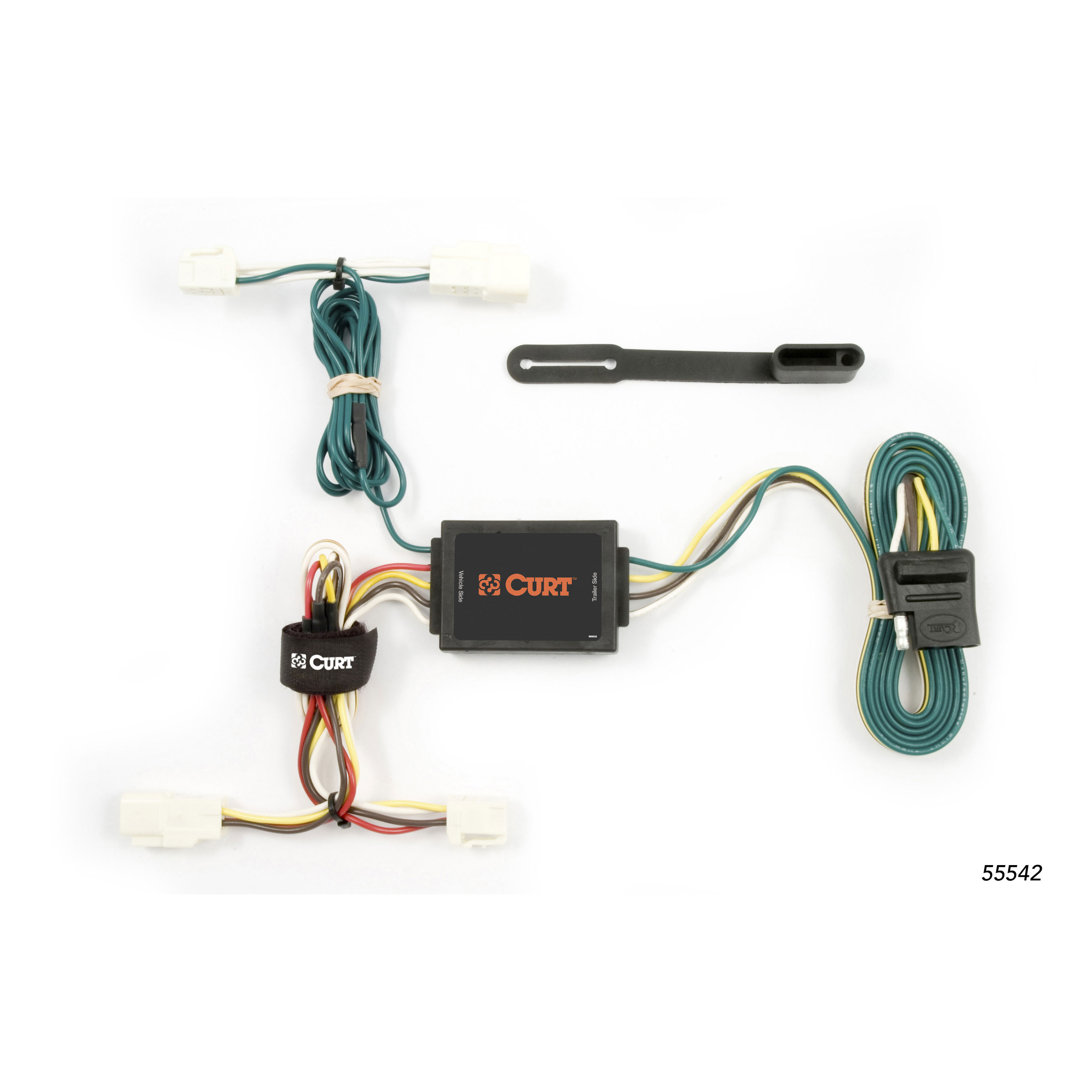 CURT 55542 - Custom Wiring Harness, 4-Way Flat Output, Select Toyota Corolla Sedan CURT 55542 - Custom Wiring Harness, 4-Way Flat Output, Select Toyota Corolla Sedan