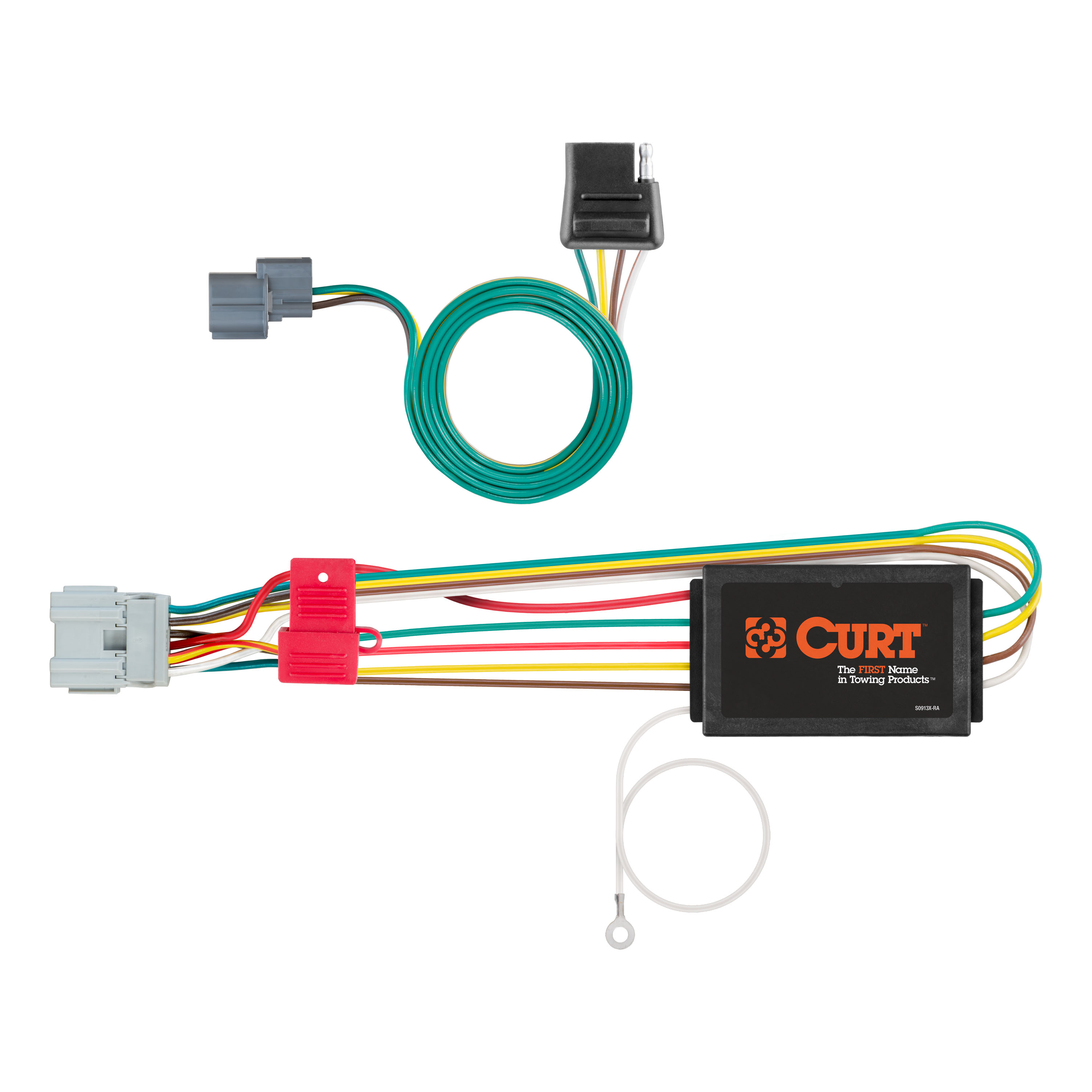 CURT 56029 - Custom 4-Flat, Select Honda Element, OEM Tow Package Required CURT 56029 - Custom 4-Flat, Select Honda Element, OEM Tow Package Required