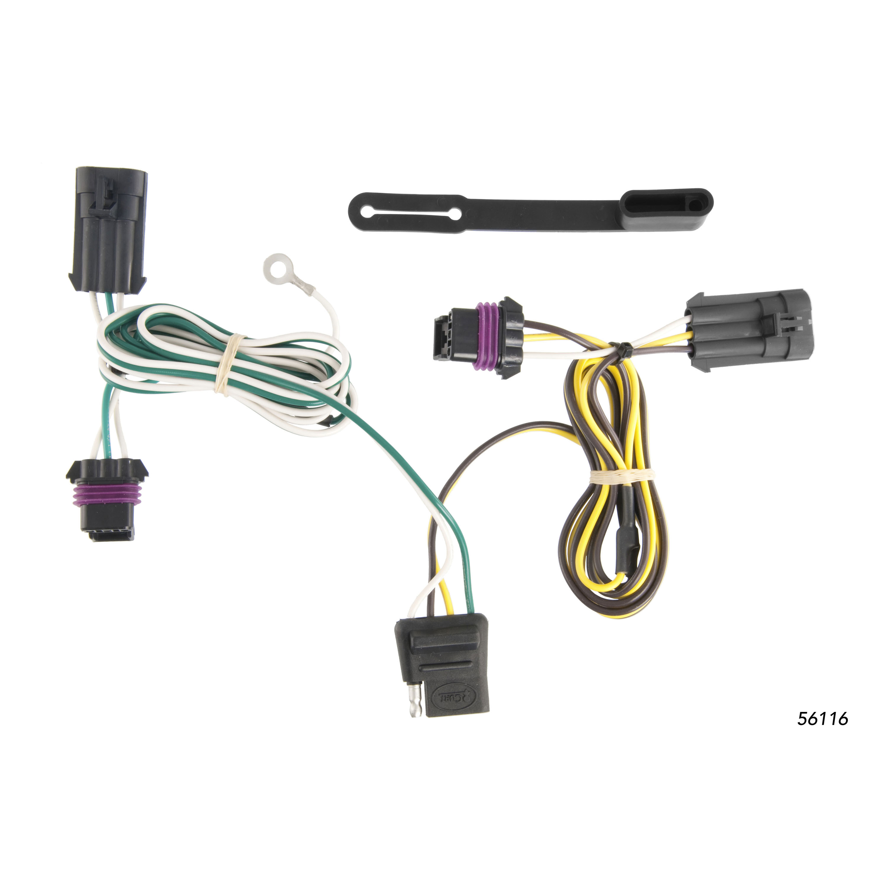 CURT 56116 - Custom Wiring Harness, 4-Way Flat Output, Select Chevrolet Impala