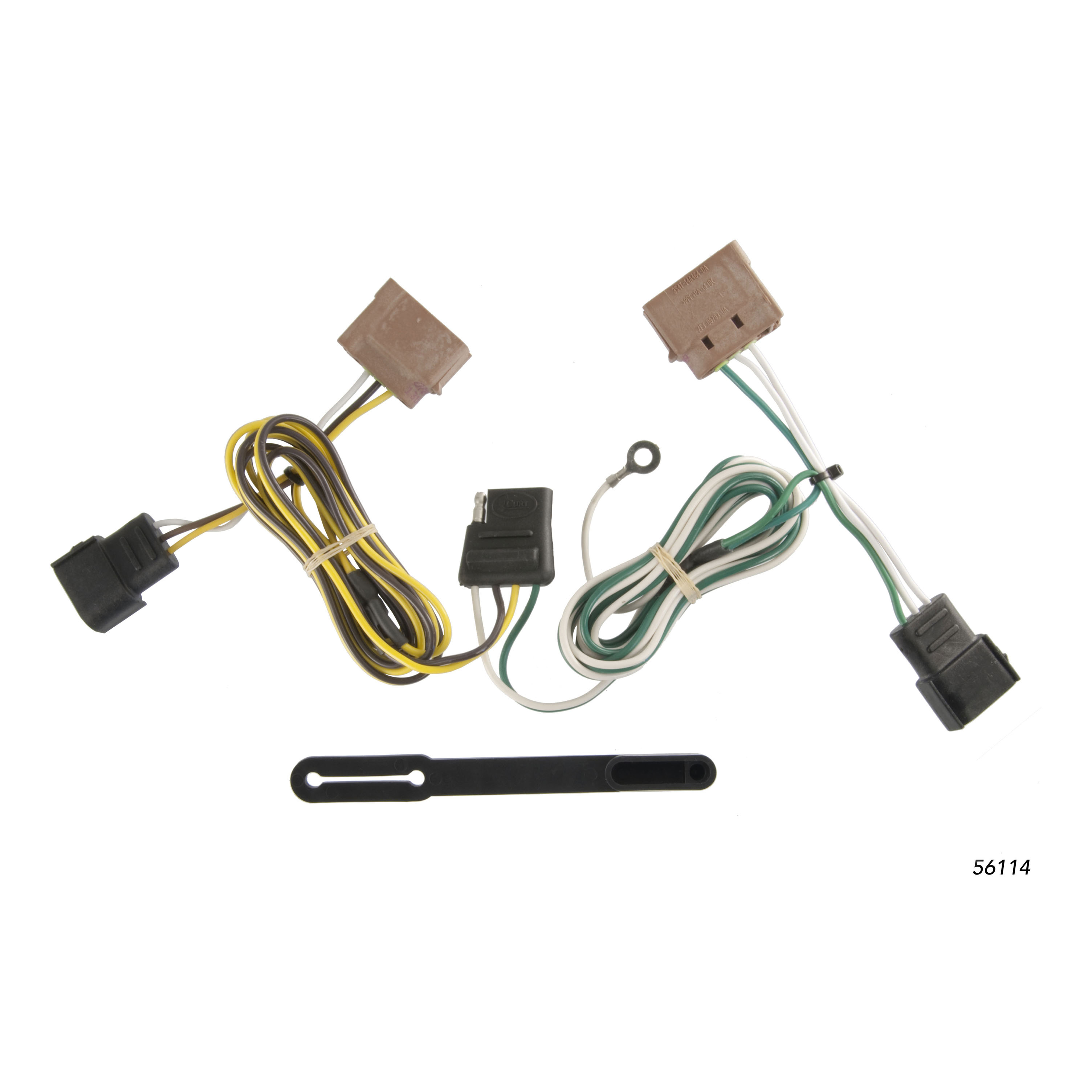 CURT 56114 - Custom Wiring Harness, 4-Way Flat Output, Select Ford Fiesta Sedan CURT 56114 - Custom Wiring Harness, 4-Way Flat Output, Select Ford Fiesta Sedan