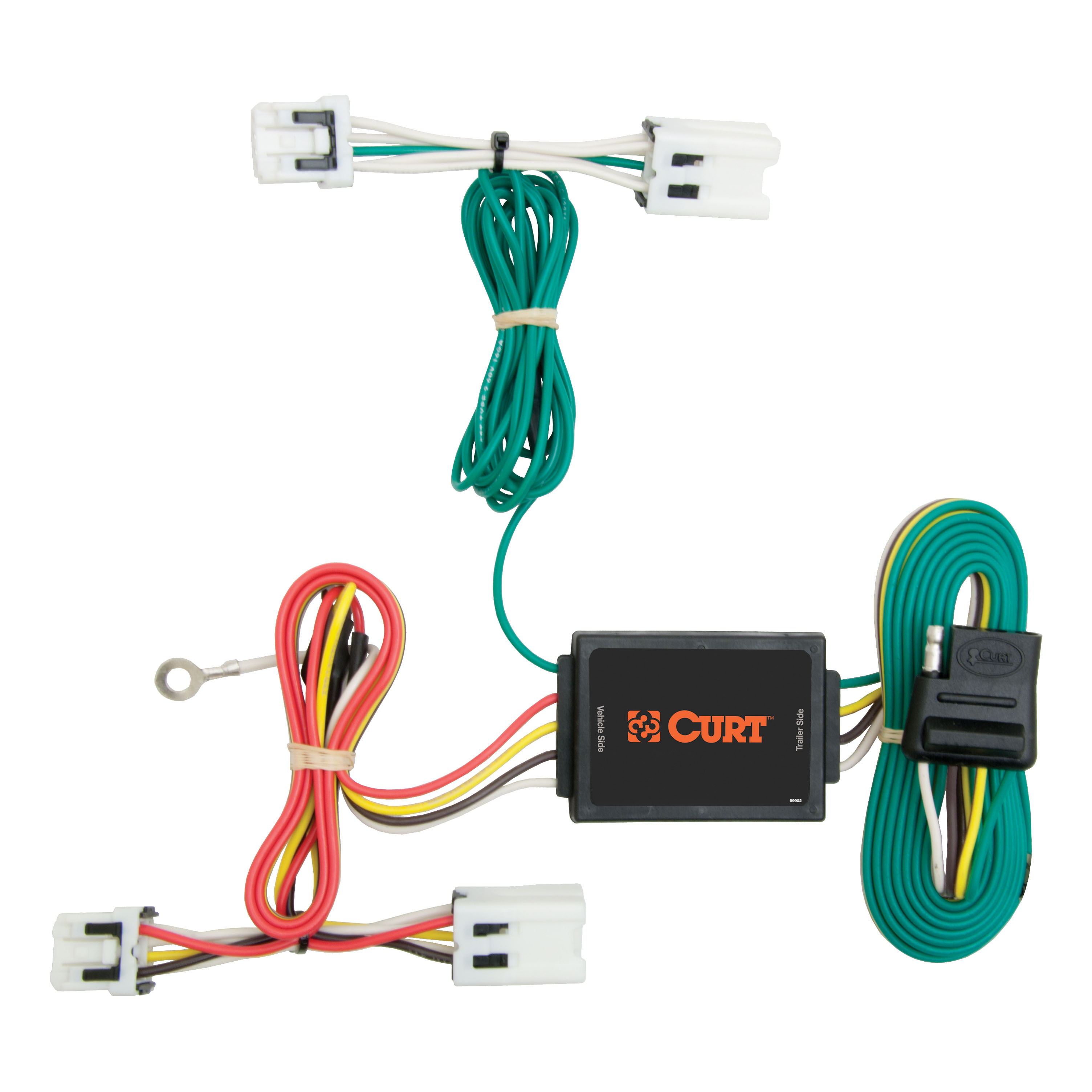 CURT 56124 - Custom Wiring Harness, 4-Way Flat Output, Select Nissan Juke