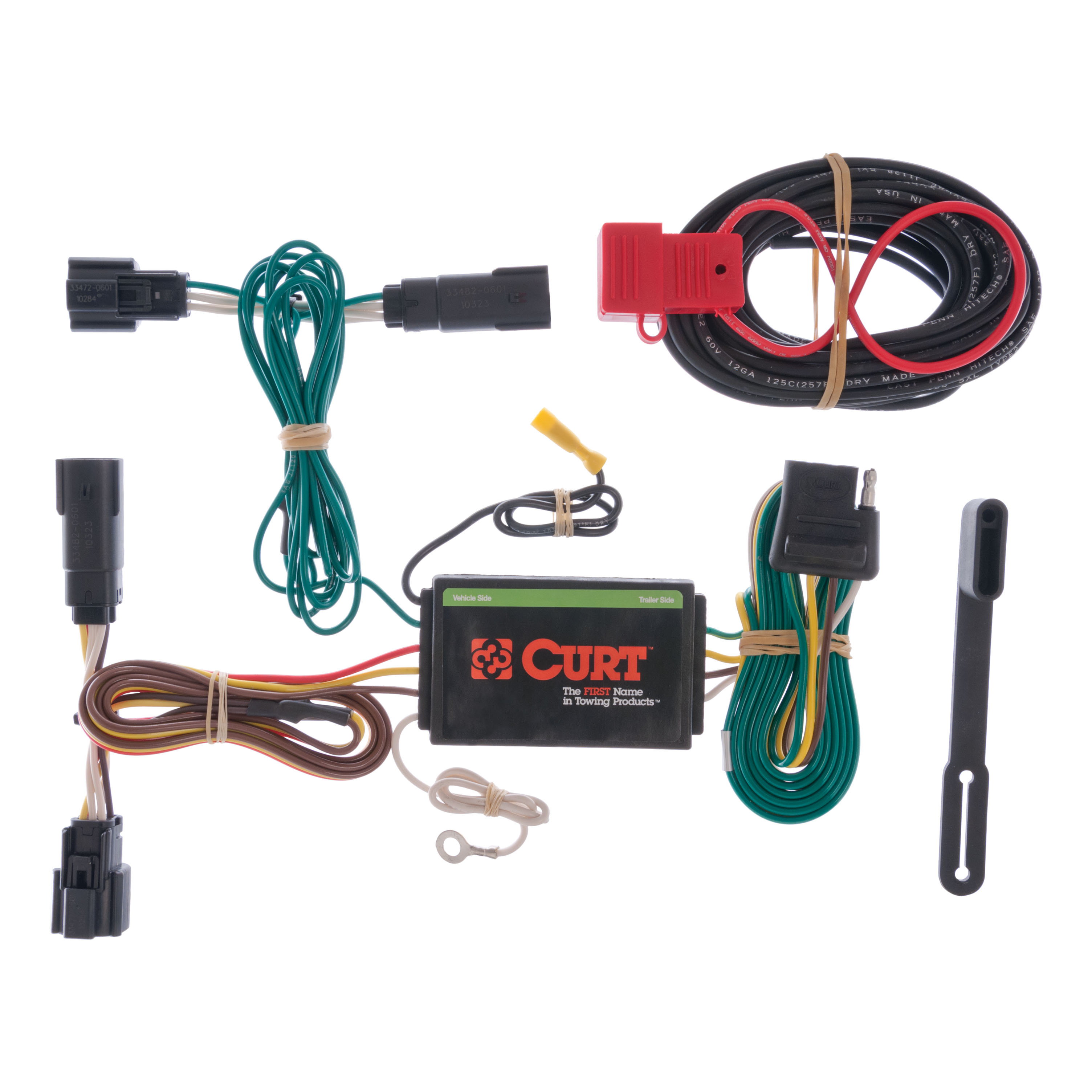 CURT 56120 - Custom Wiring Harness, 4-Way Flat Output, Select Ford Edge