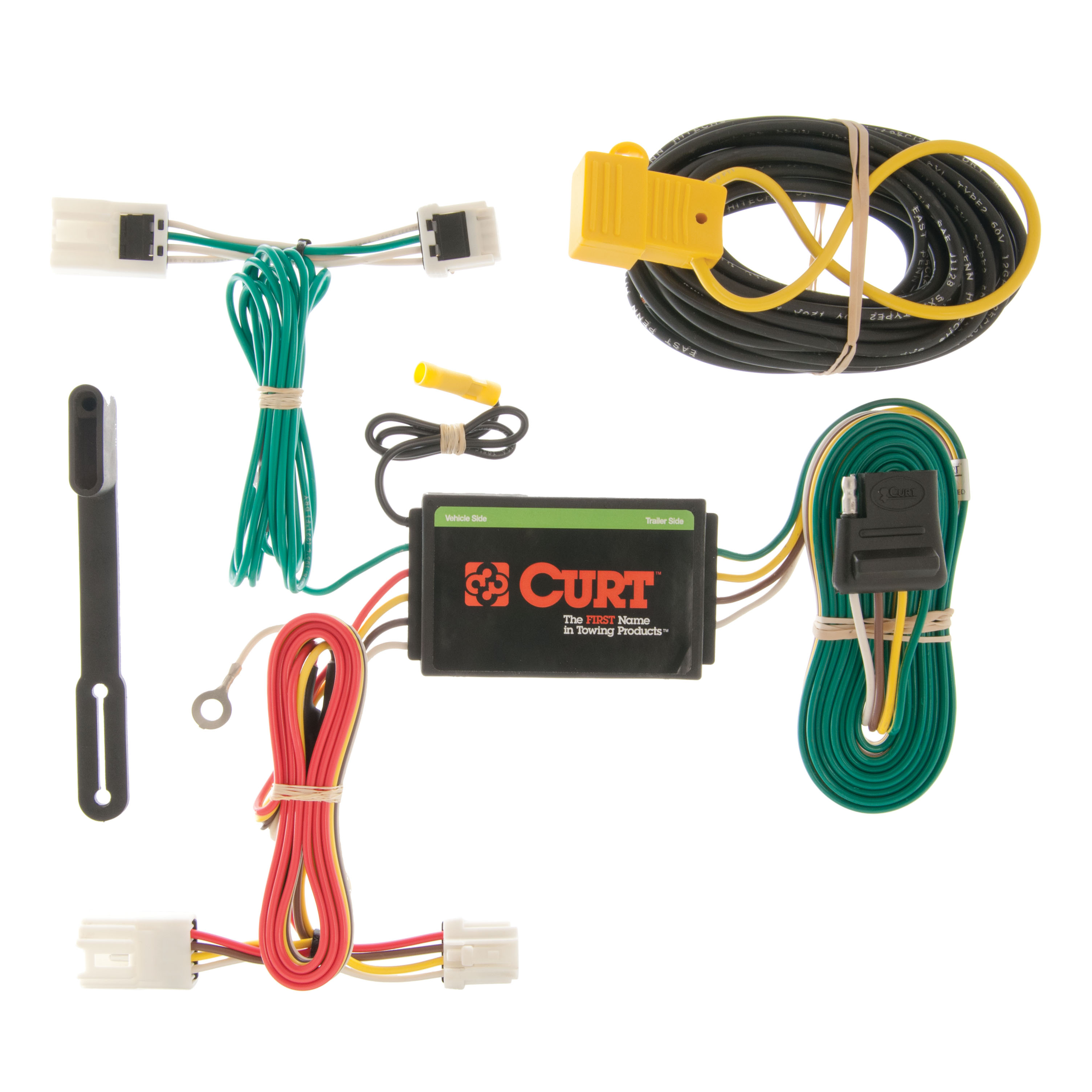CURT 56127 - Custom Wiring, 4-Way Flat Output, Select Mitsubishi RVR, Outlander Sport, Lancer
