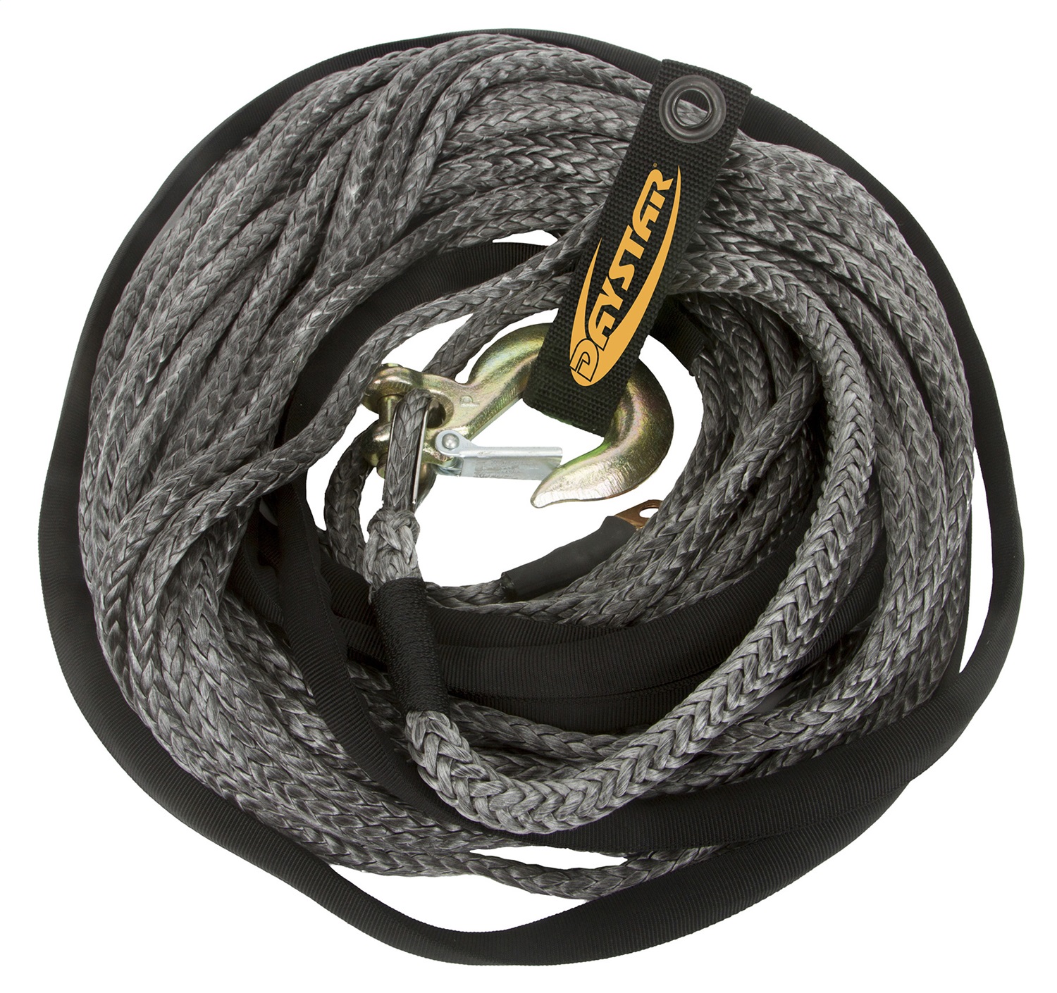Daystar KU10403BK - Winch Line; 0.375 in. x 80 ft. Black Winch Line w/Loop End;