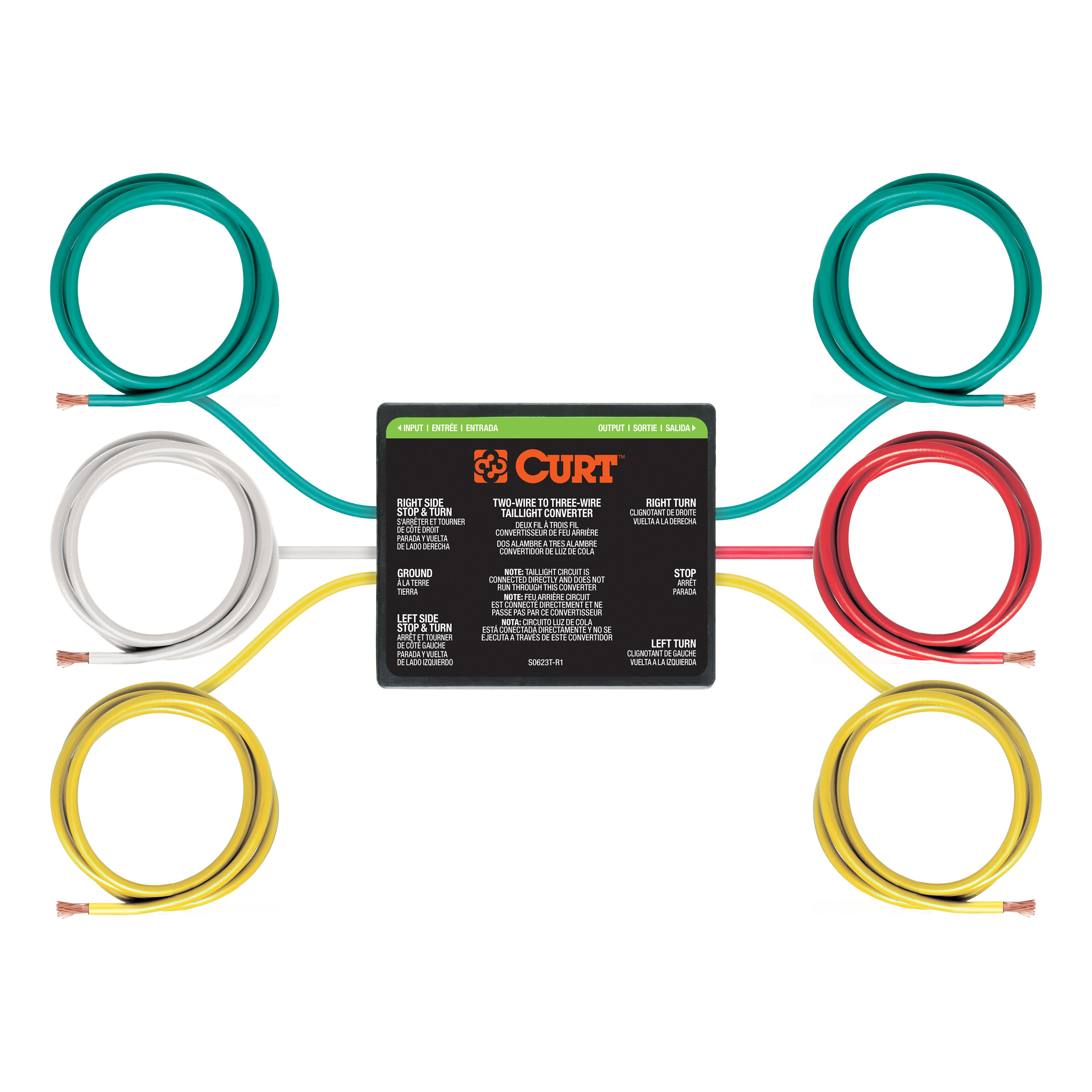 CURT 56196 - 2-to-3-Wire Taillight Converter