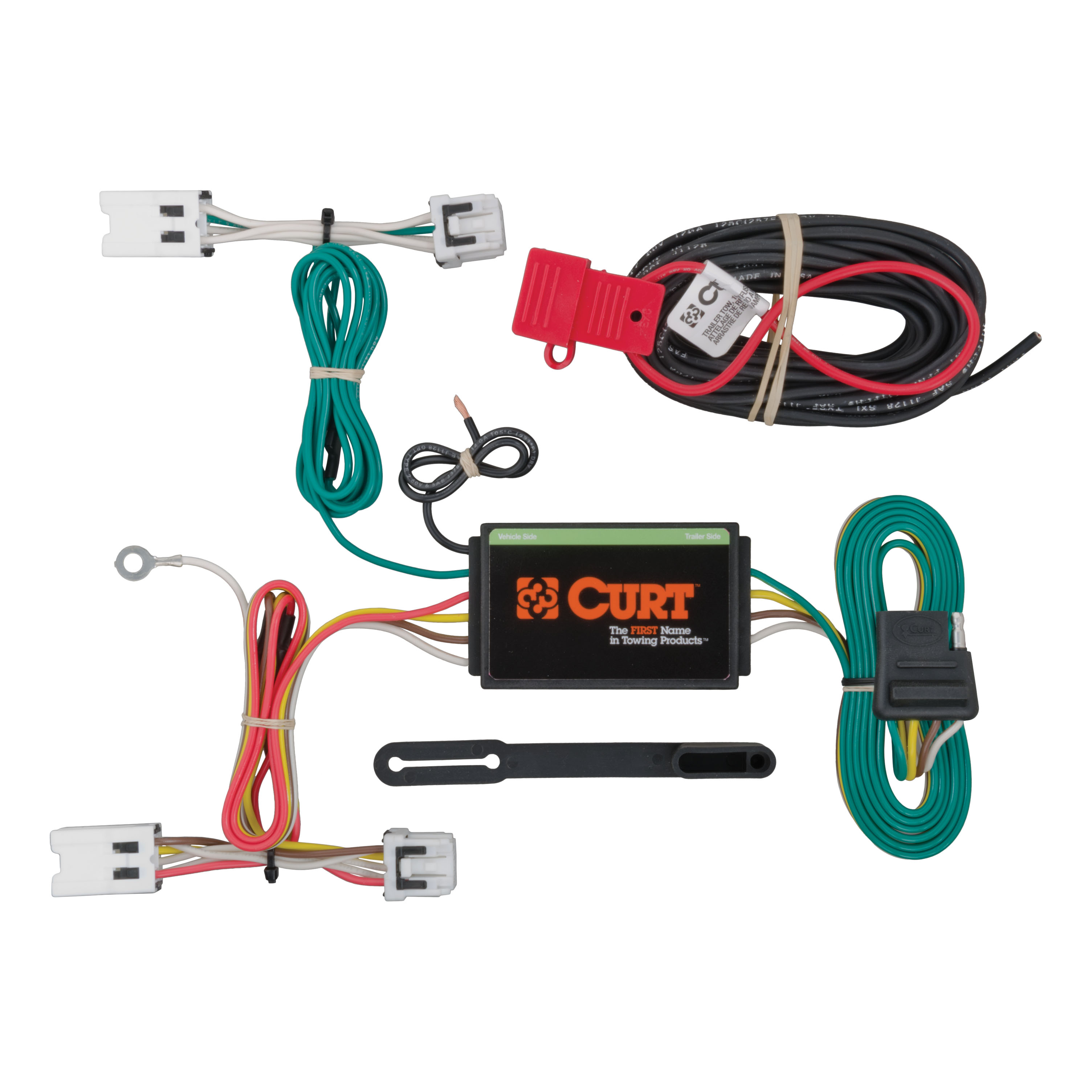 CURT 56205 - Custom Wiring Harness, 4-Way Flat Output, Select Nissan Sentra