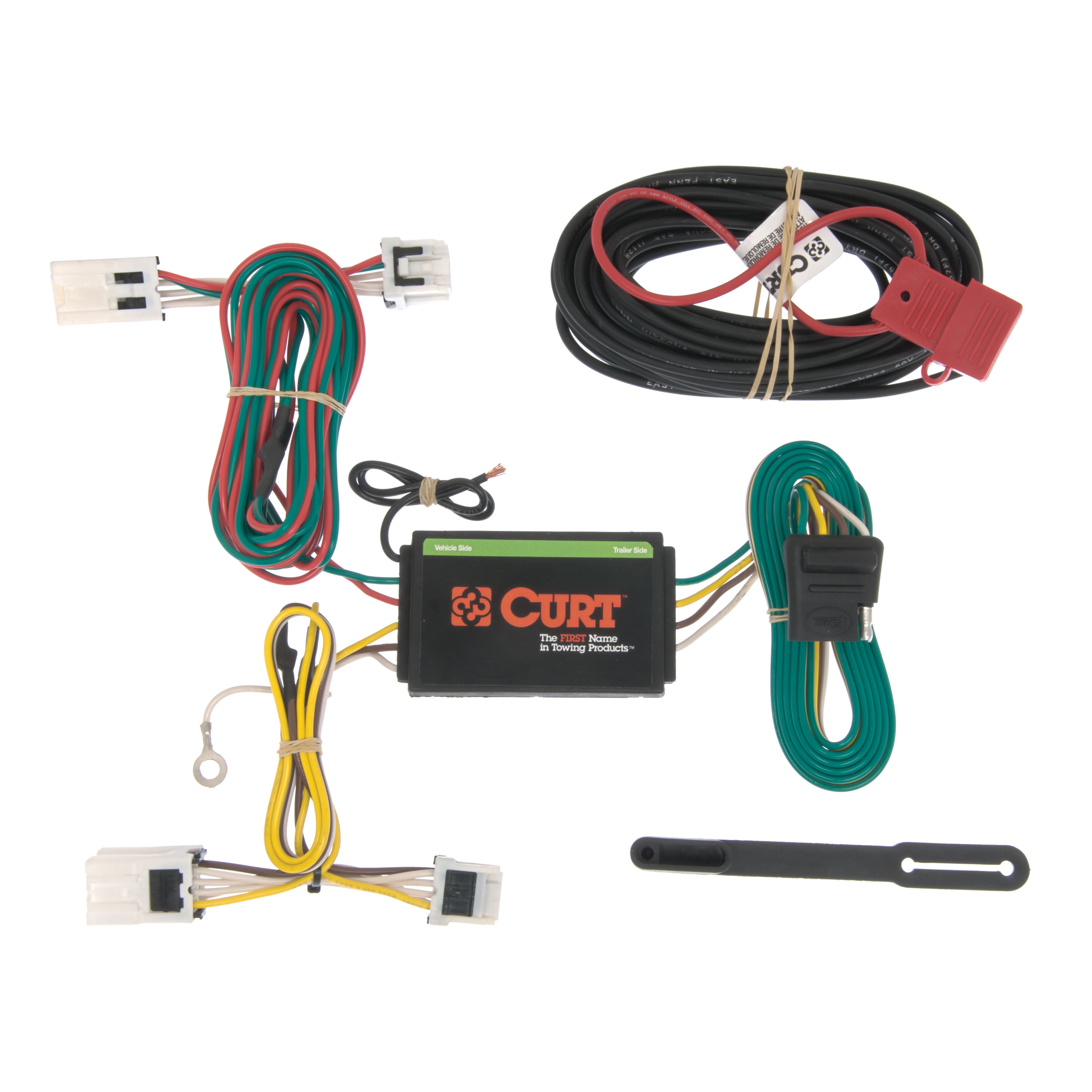 CURT 56148 - Custom Wiring Harness, 4-Way Flat Output, Select Nissan NV1500, NV2500, NV3500