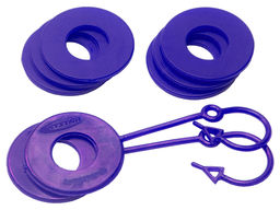 Daystar KU70061PR - D Ring Isolator Washer Locker Kit 2 Locking Washers and 6 Non-Locking Washers Purple Daystar KU70061PR - D Ring Isolator Washer Locker Kit 2 Locking Washers and 6 Non-Locking Washers Purple
