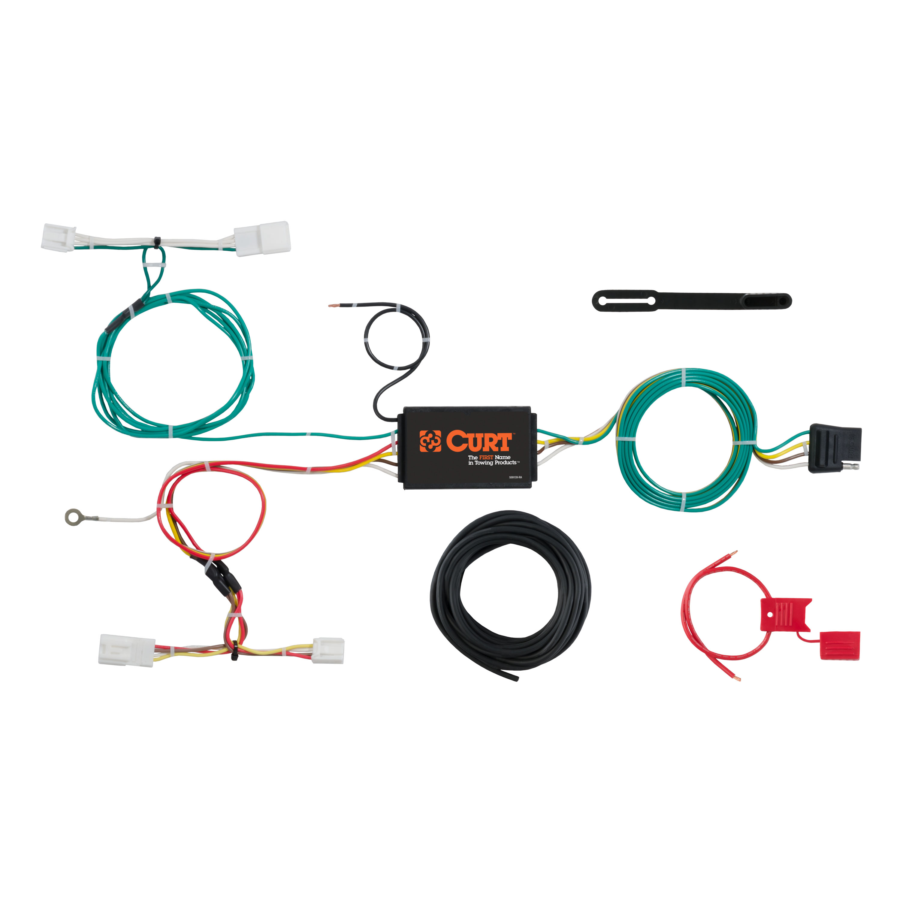 CURT 56309 - Custom Wiring Harness, 4-Way Flat Output, Select Scion iM, Toyota Corolla