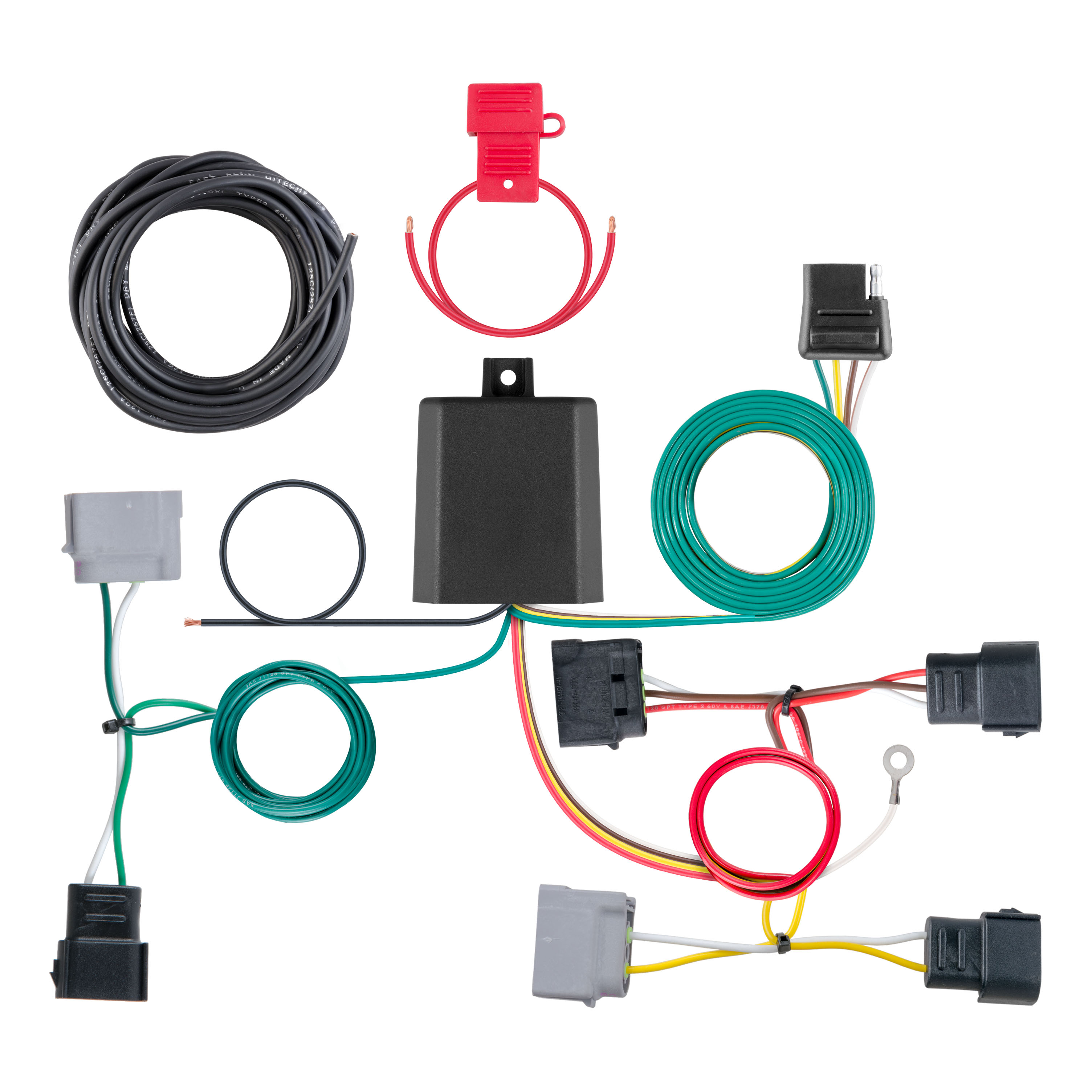 CURT 56345 - Custom Wiring Harness, 4-Way Flat Output, Select Ford Escape, Mazda Tribute CURT 56345 - Custom Wiring Harness, 4-Way Flat Output, Select Ford Escape, Mazda Tribute