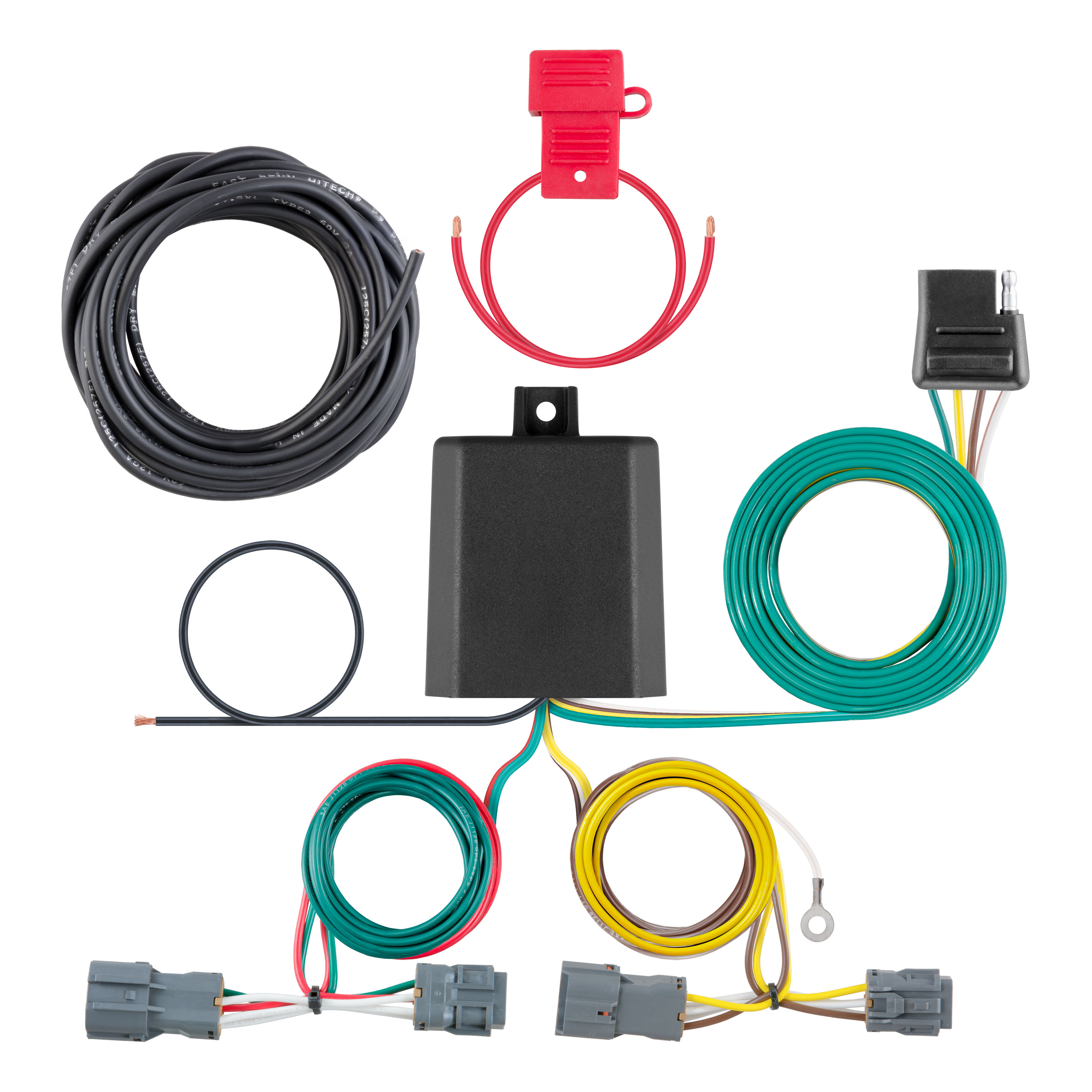CURT 56347 - Custom Wiring Harness, 4-Way Flat Output, Select Hyundai Entourage, Kia Sedona