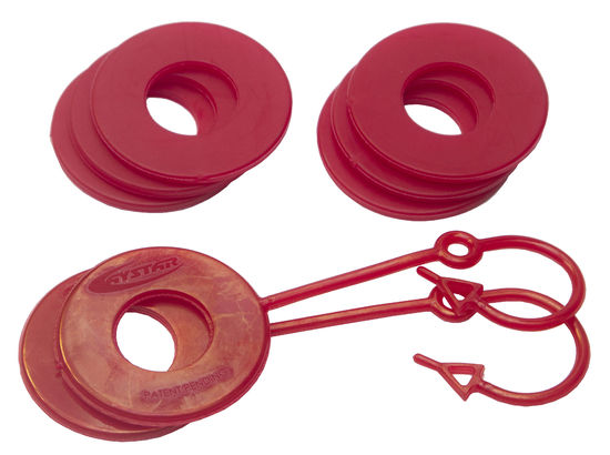 Daystar KU70061RE - D Ring Isolator Washer Locker Kit 2 Locking Washers and 6 Non-Locking Washers Red Daystar KU70061RE - D Ring Isolator Washer Locker Kit 2 Locking Washers and 6 Non-Locking Washers Red