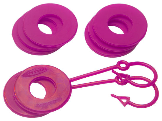 Daystar KU70061FP - D Ring Isolator Washer Locker Kit 2 Locking Washers and 6 Non-Locking Washers Florescent Pink Daystar KU70061FP - D Ring Isolator Washer Locker Kit 2 Locking Washers and 6 Non-Locking Washers Florescent Pink