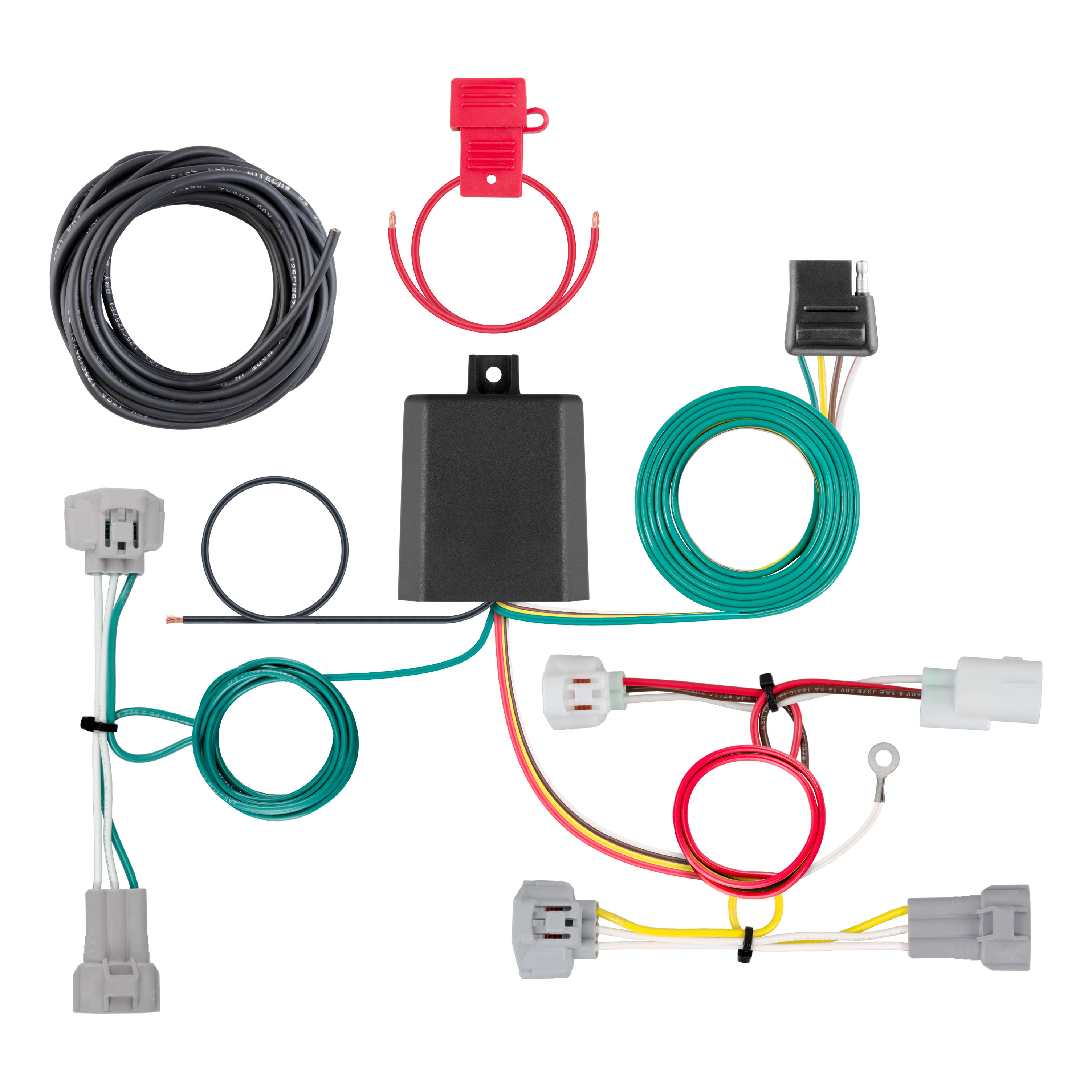 CURT 56349 - Custom Wiring Harness, 4-Way Flat Output, Select Toyota Tacoma