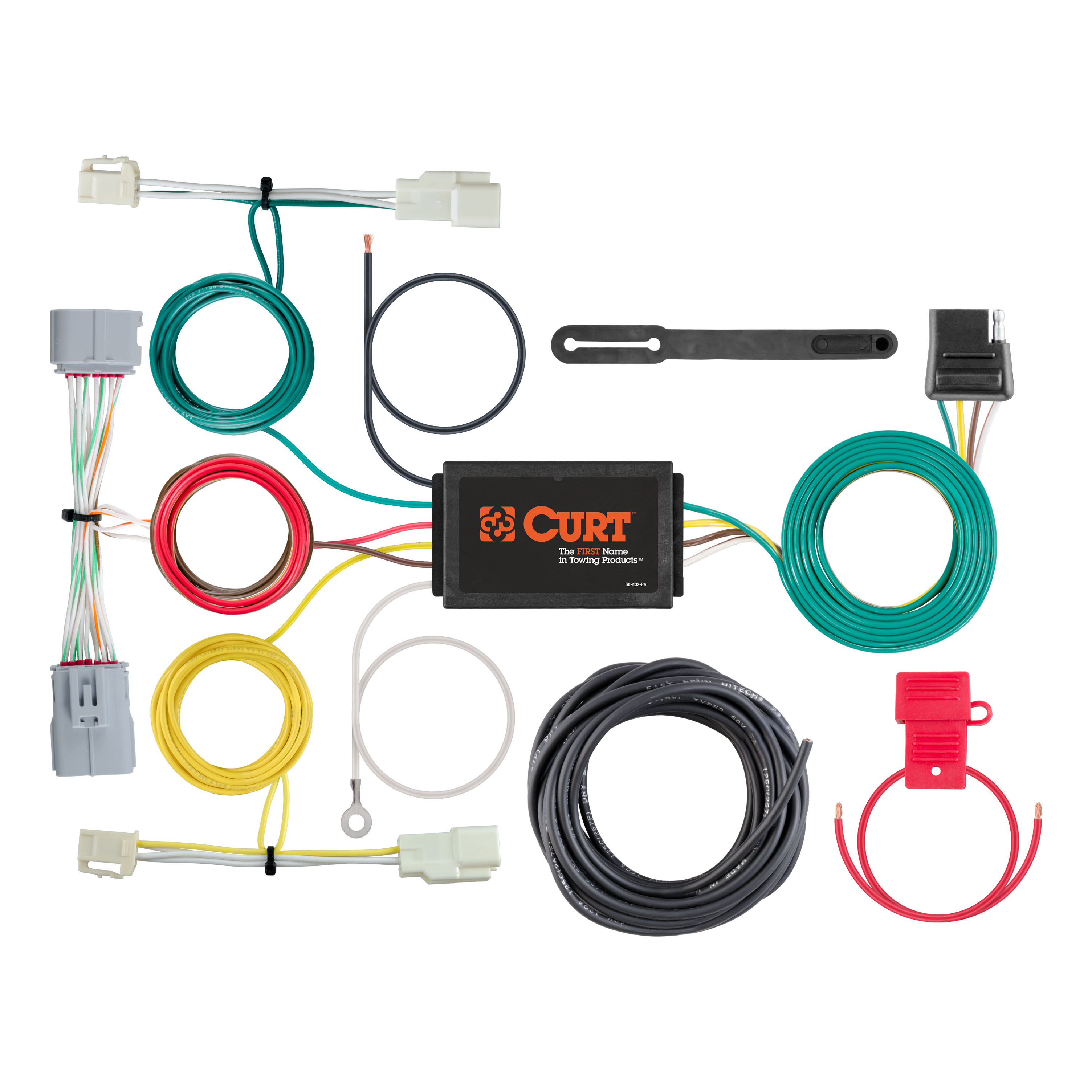 CURT 56353 - Custom Wiring Harness, 4-Way Flat Output, Select Toyota Prius