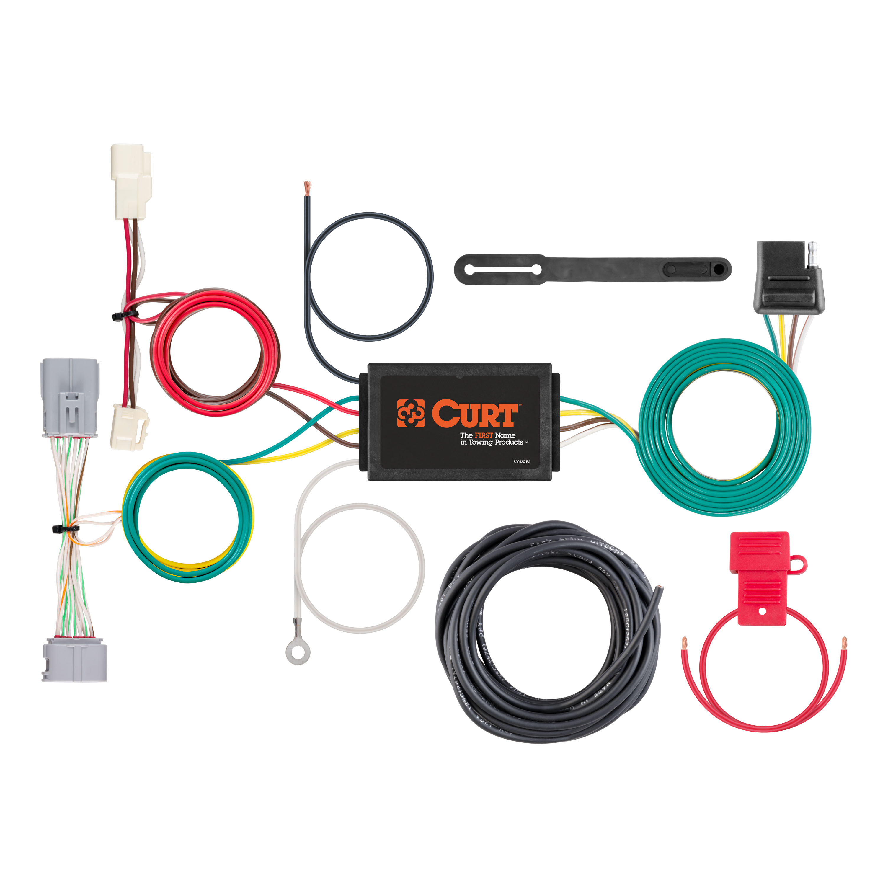 CURT 56371 - Custom Wiring Harness, 4-Way Flat Output, Select Toyota Prius Prime CURT 56371 - Custom Wiring Harness, 4-Way Flat Output, Select Toyota Prius Prime