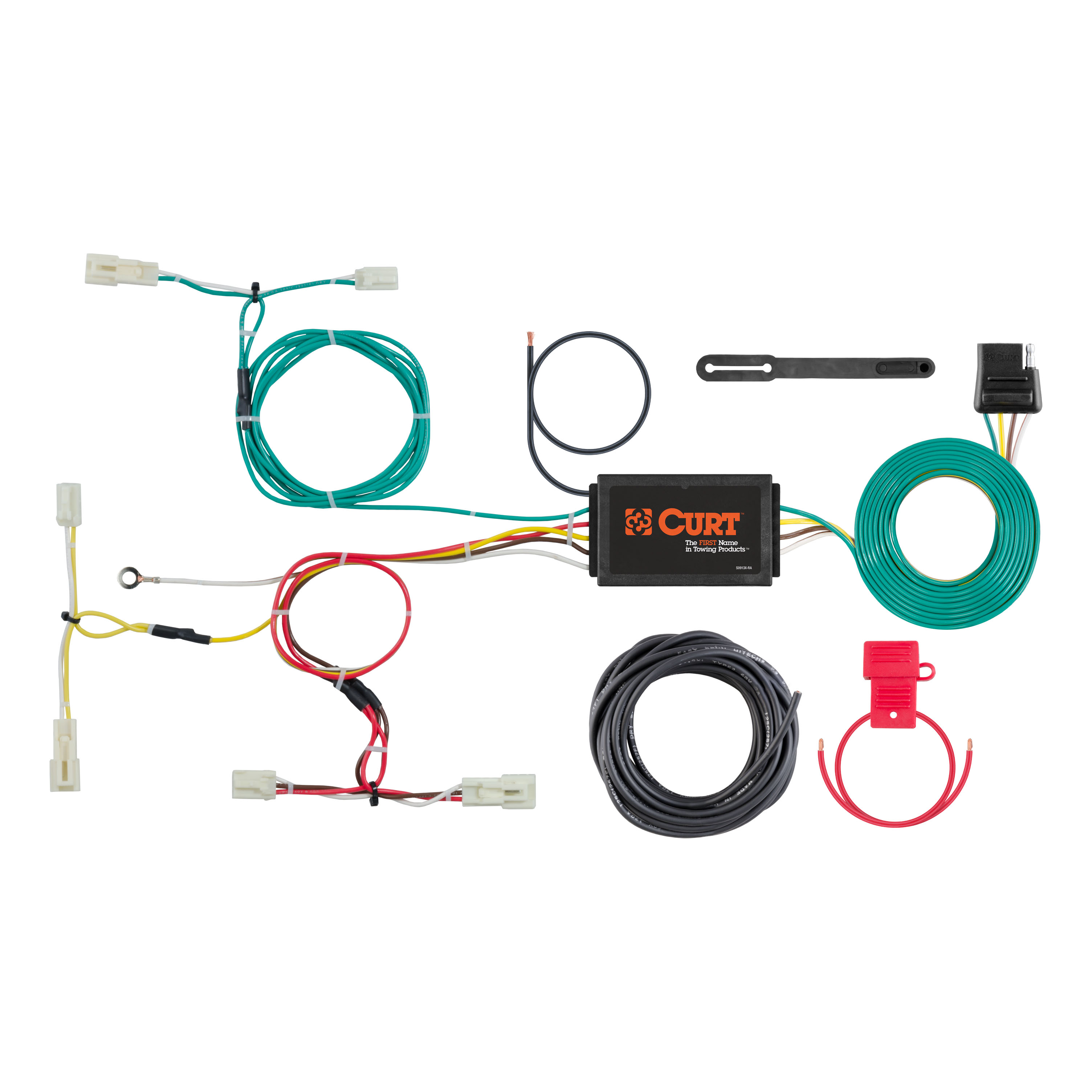 CURT 56311 - Custom Wiring Harness, 4-Way Flat Output, Select Scion iA
