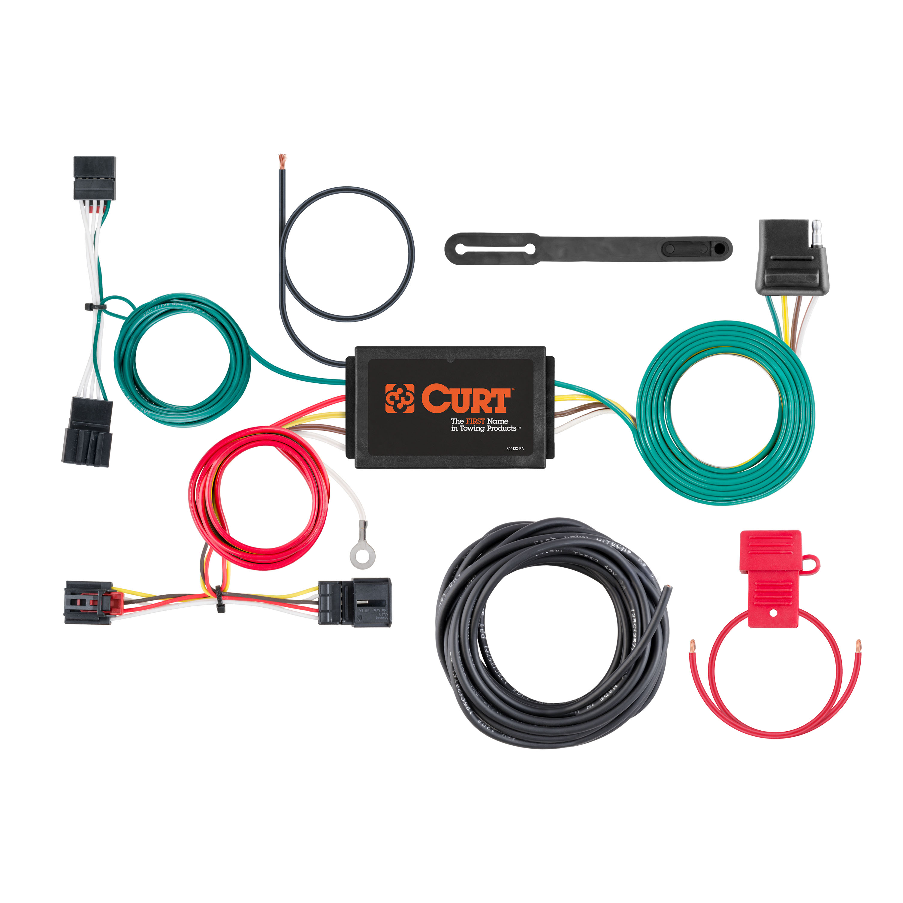 CURT 56380 - Custom Wiring Harness, 4-Way Flat Output, Select Volkswagen Beetle