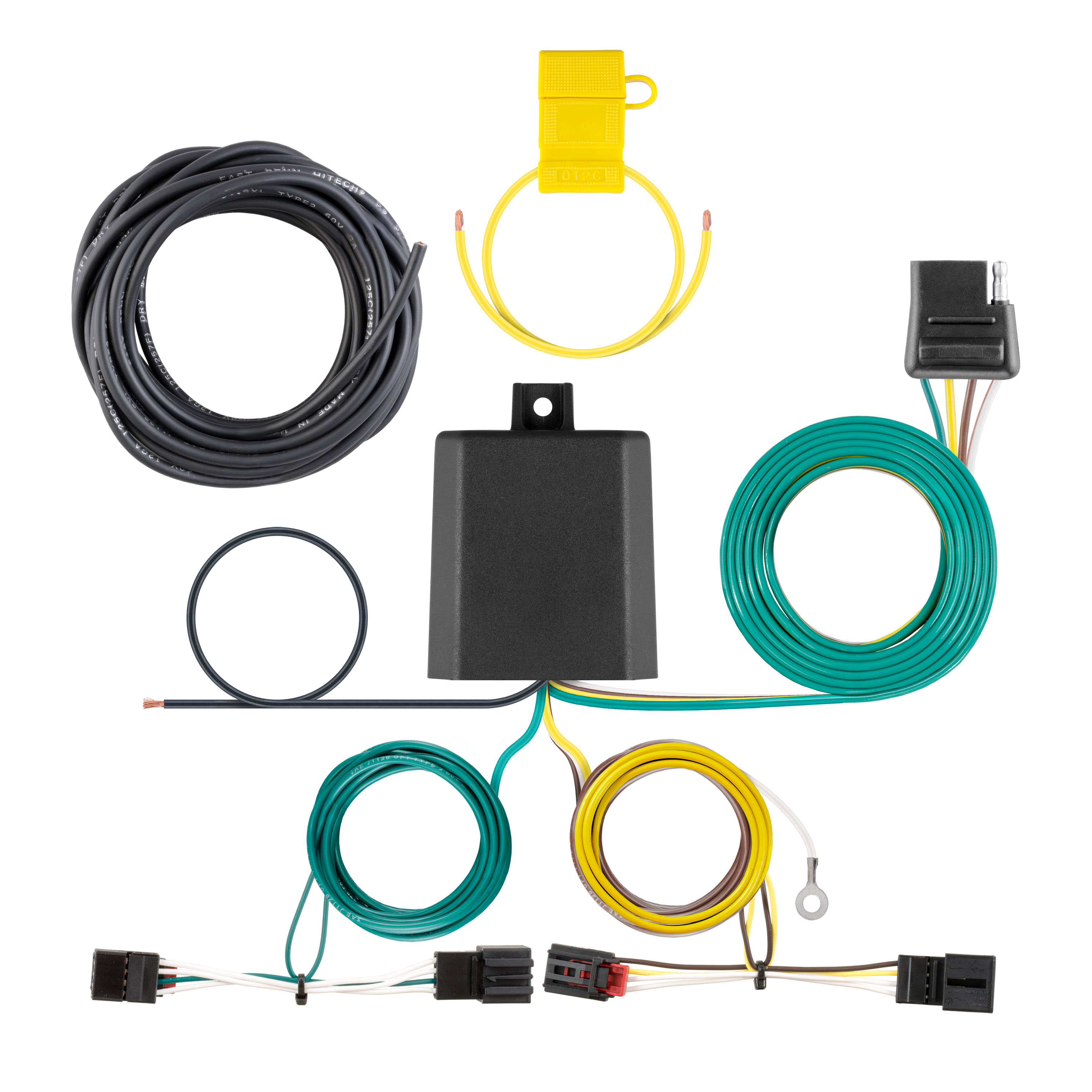 CURT 56391 - Custom Wiring Harness, 4-Way Flat Output, Select Volkswagen Golf Alltrack