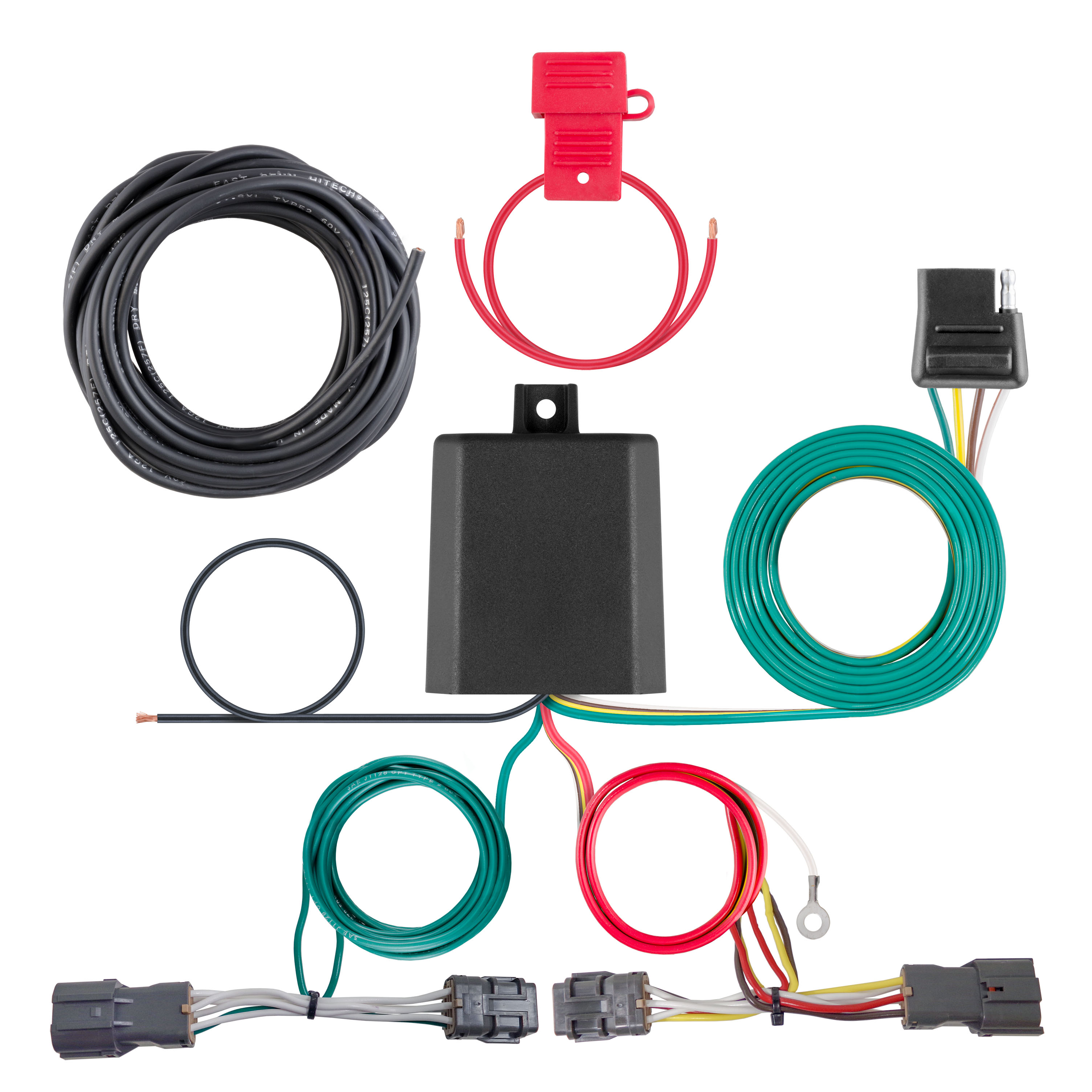 CURT 56442 - Custom Wiring, 4-Way Flat Output, Select Hyundai Entourage, Kia Sedona, Seltos