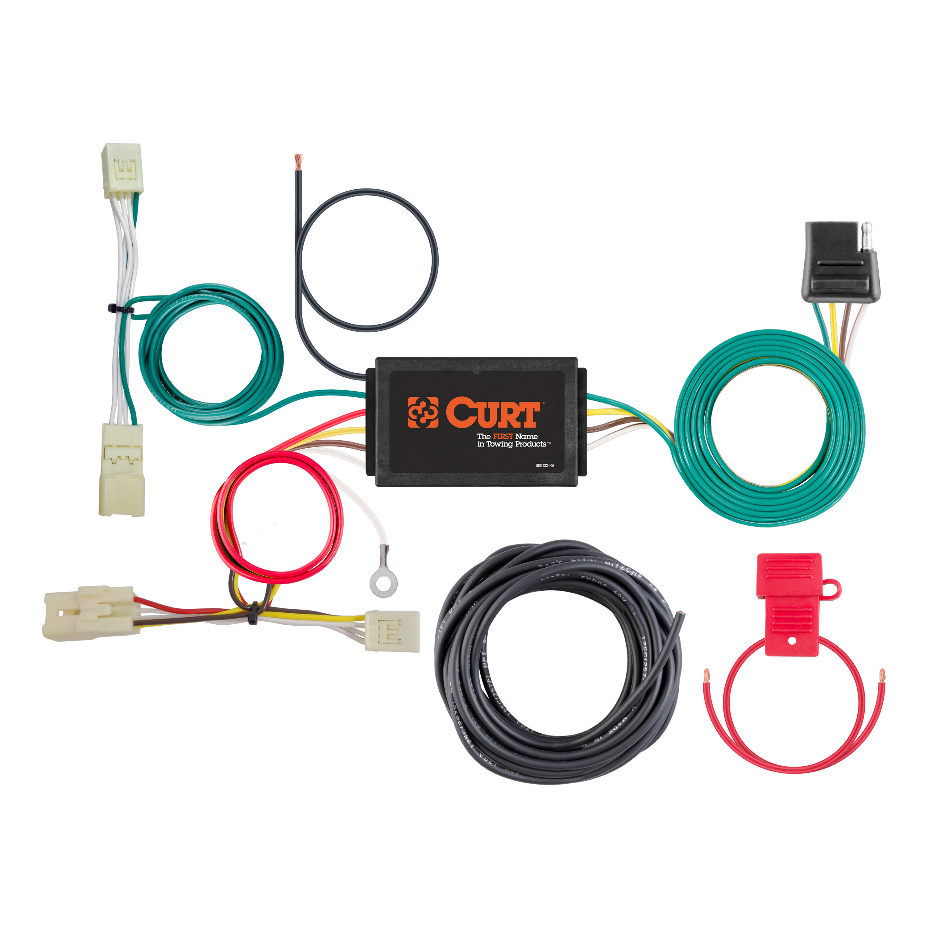 CURT 56410 - Custom Wiring Harness, 4-Way Flat Output, Select Kia Forte, Koup