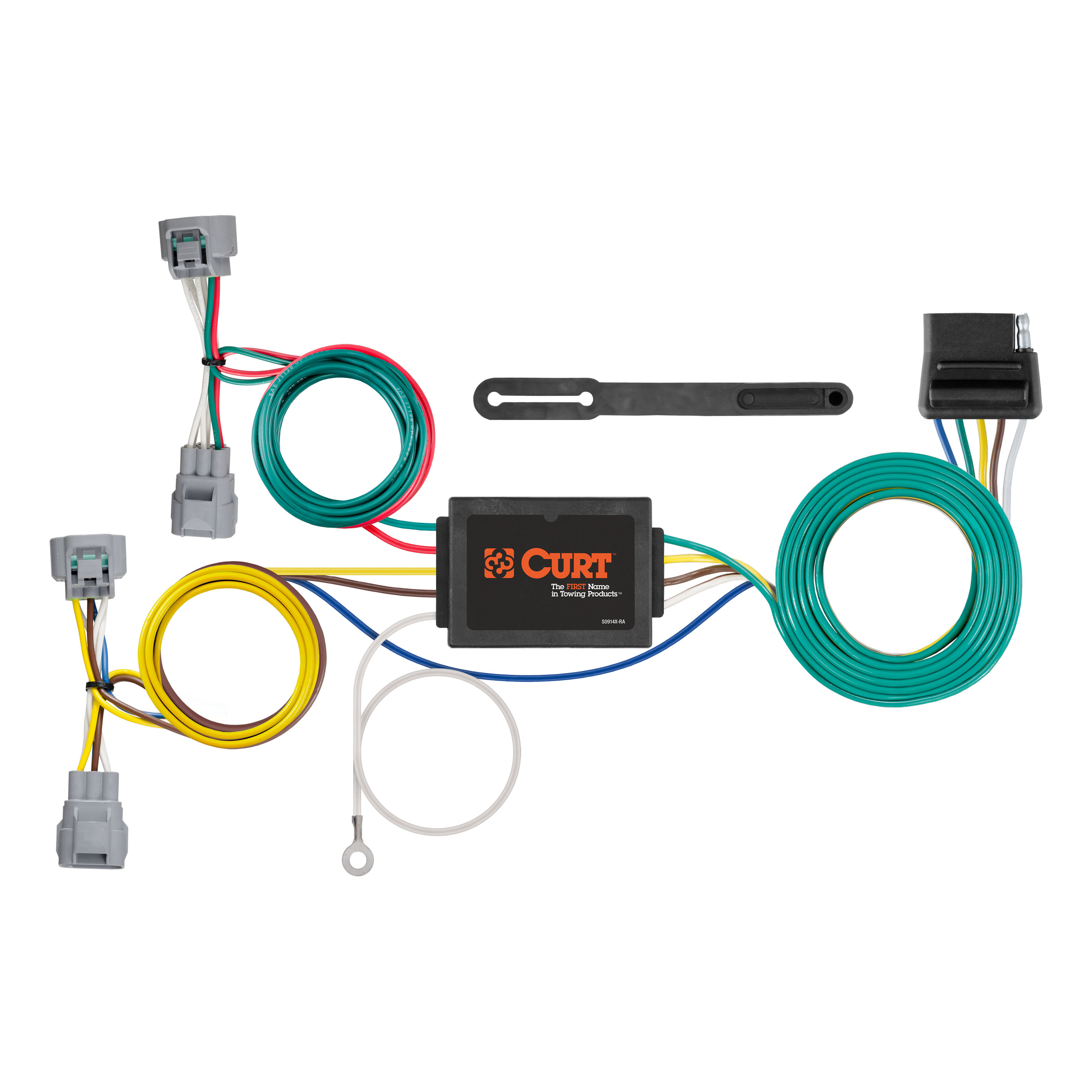 CURT 56513 - Custom Wiring, 5-Way Flat Output, Select Toyota Tacoma, Hilux, T-100 Pickup