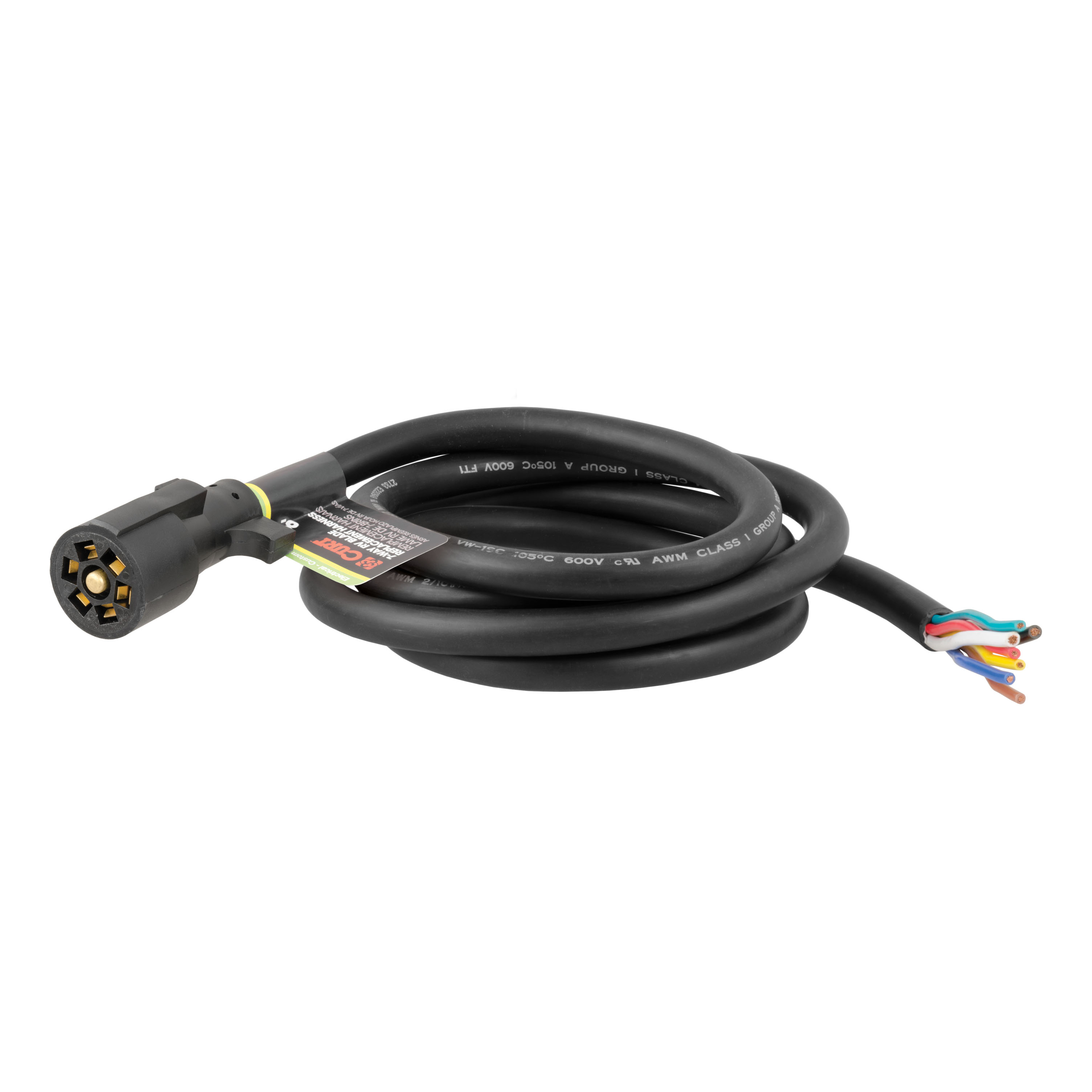 CURT 56602 - Replacement 7-Way RV Blade with 8' Wires (Trailer Side)