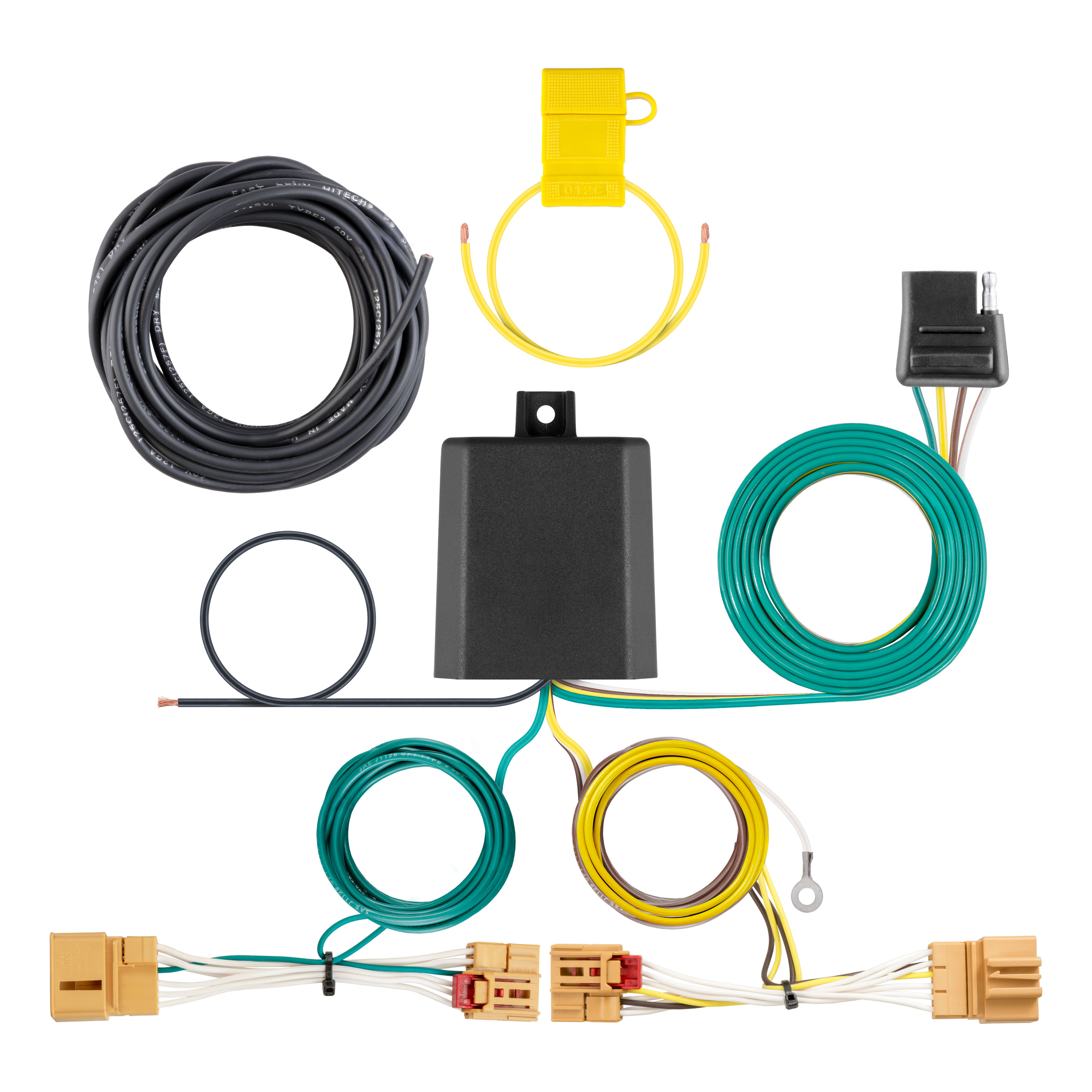 CURT 56405 - Custom Wiring Harness, 4-Way Flat Output, Select Volkswagen Golf GTI