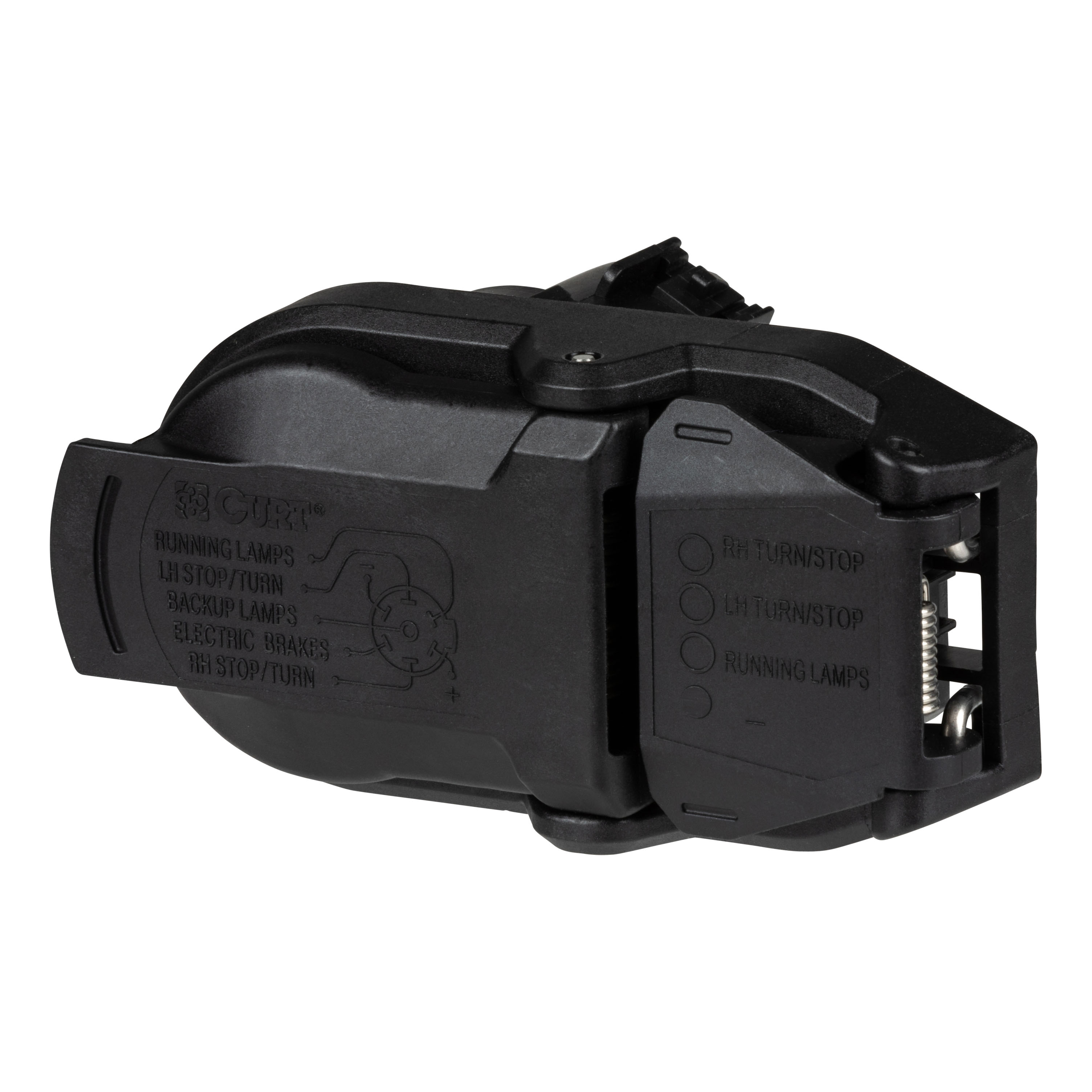 CURT 57015 - OEM Replacement Dual-Output 7 & 4-Way Connector (Plugs into USCAR)
