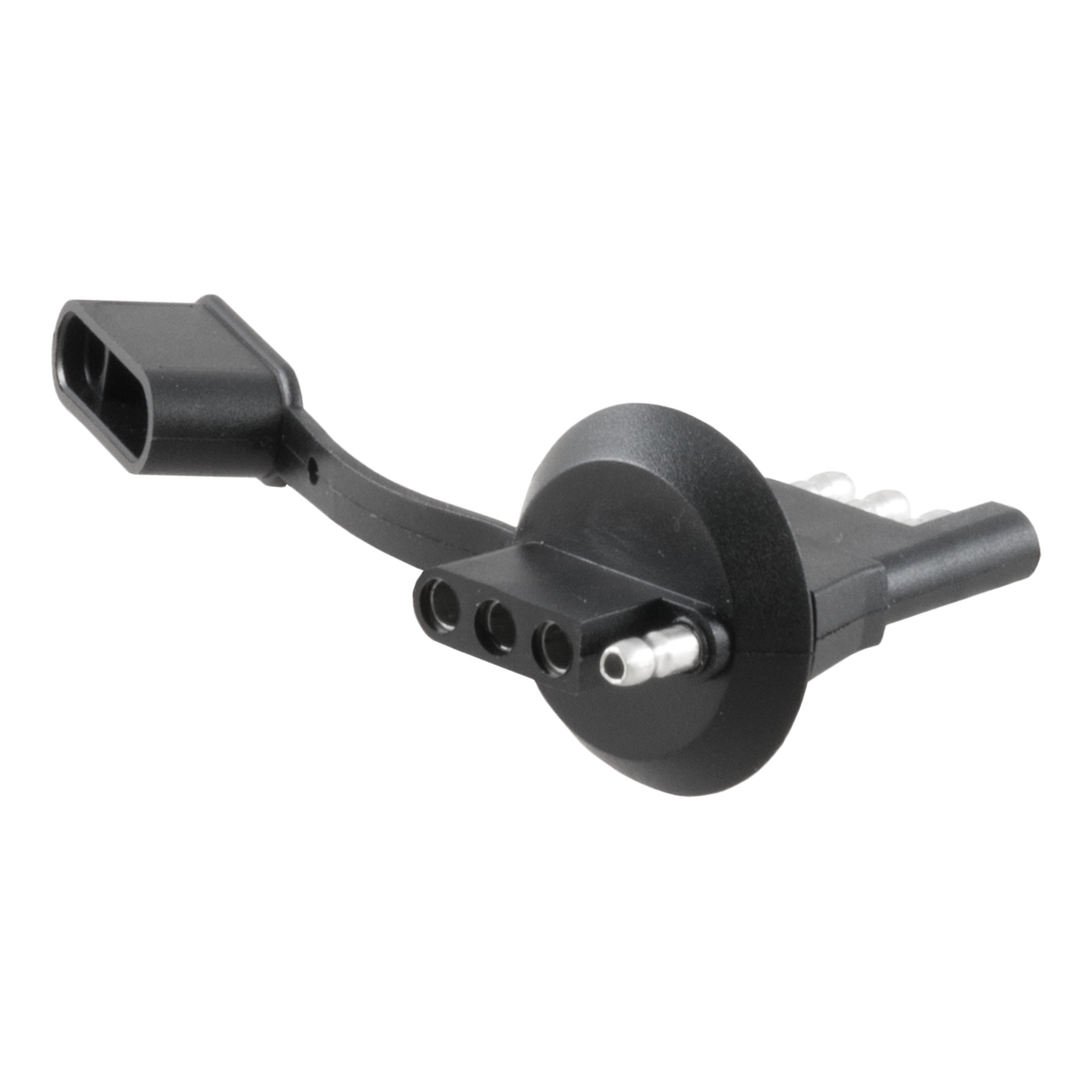 CURT 58404 - 4-Way Flat License Plate Light Plug Adapter