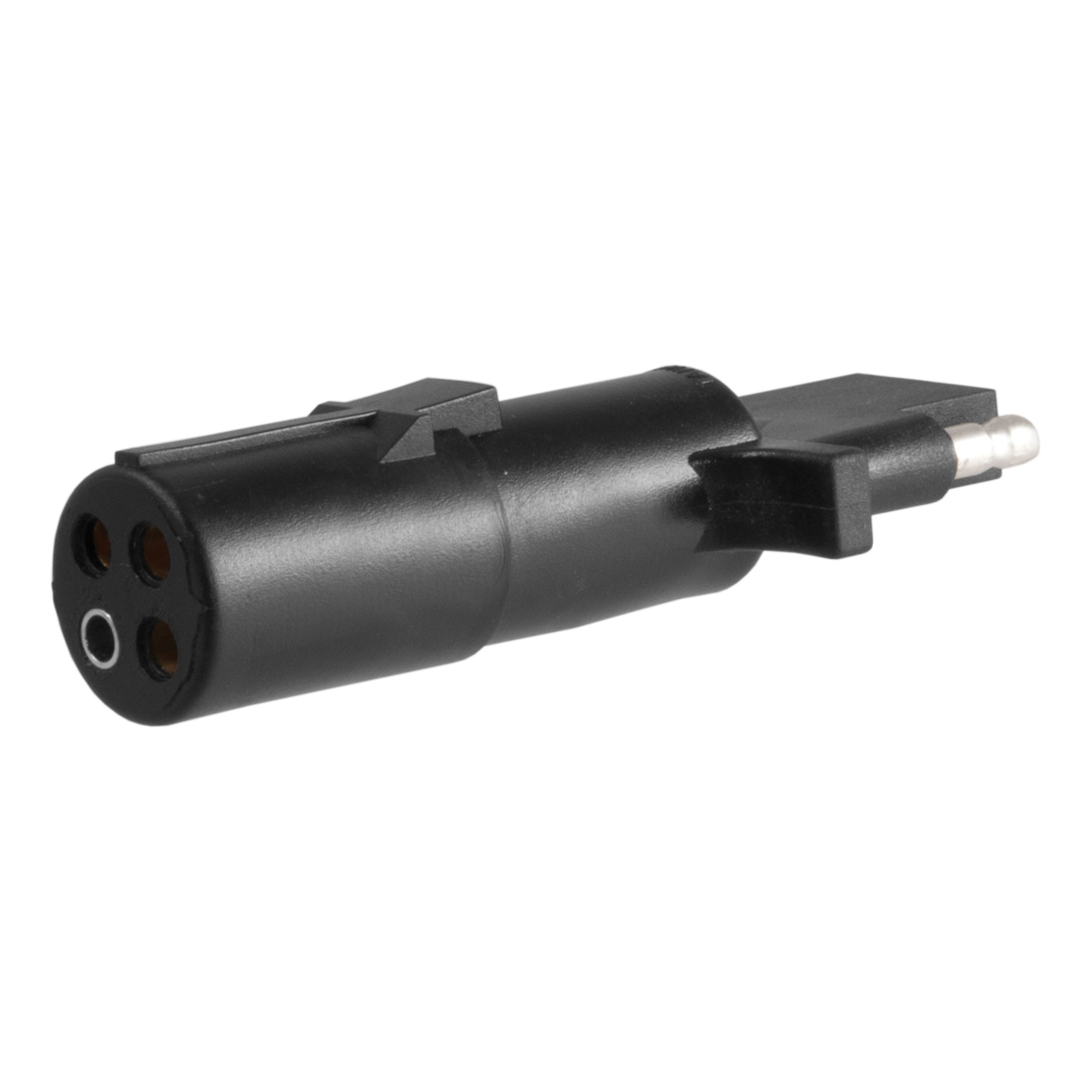 CURT 58414 - Electrical Adapter (4-Way Round Vehicle to 4-Way Flat Trailer)