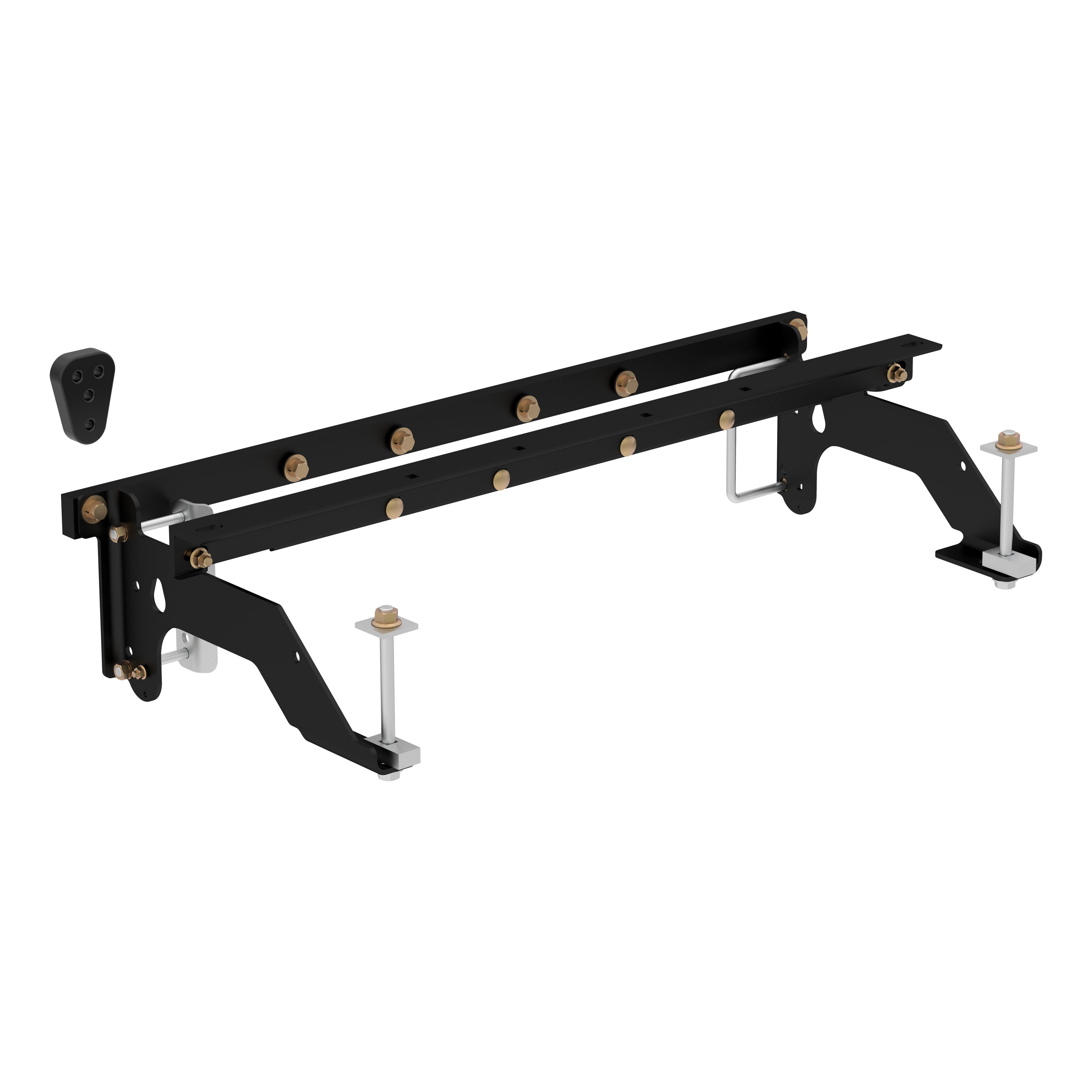 CURT 60659 - Under-Bed Gooseneck Installation Brackets, Select Dodge Ram 1500
