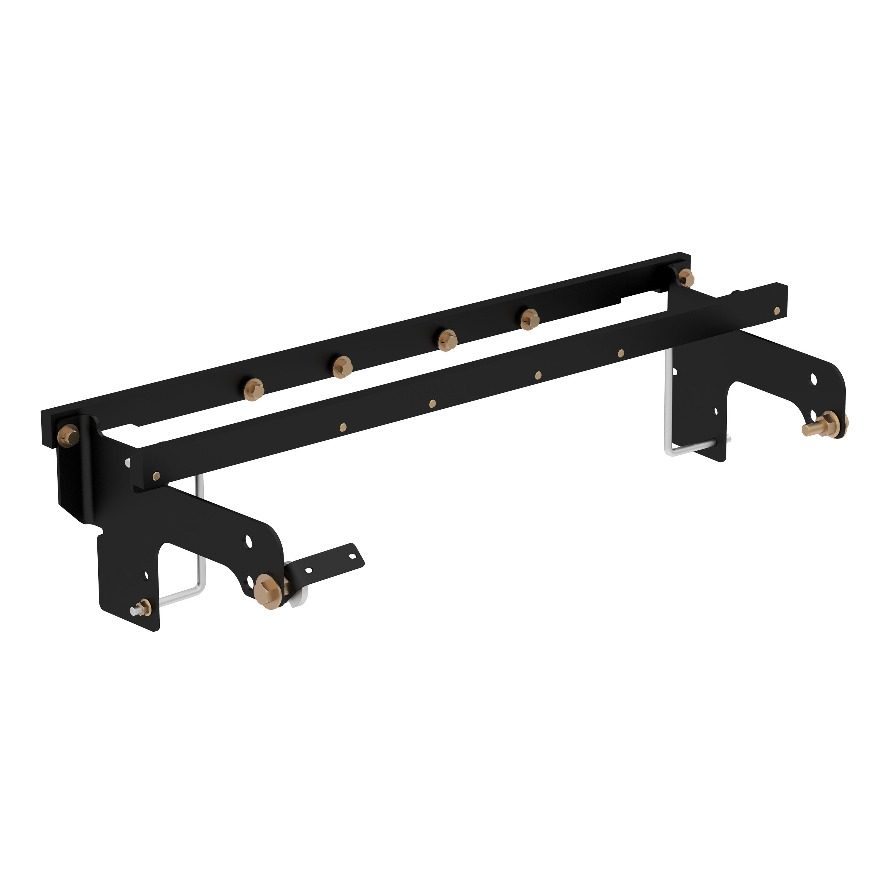 CURT 60652 - Under-Bed Gooseneck Install Brackets, Select Silverado, Sierra 1500, 2500, 3500