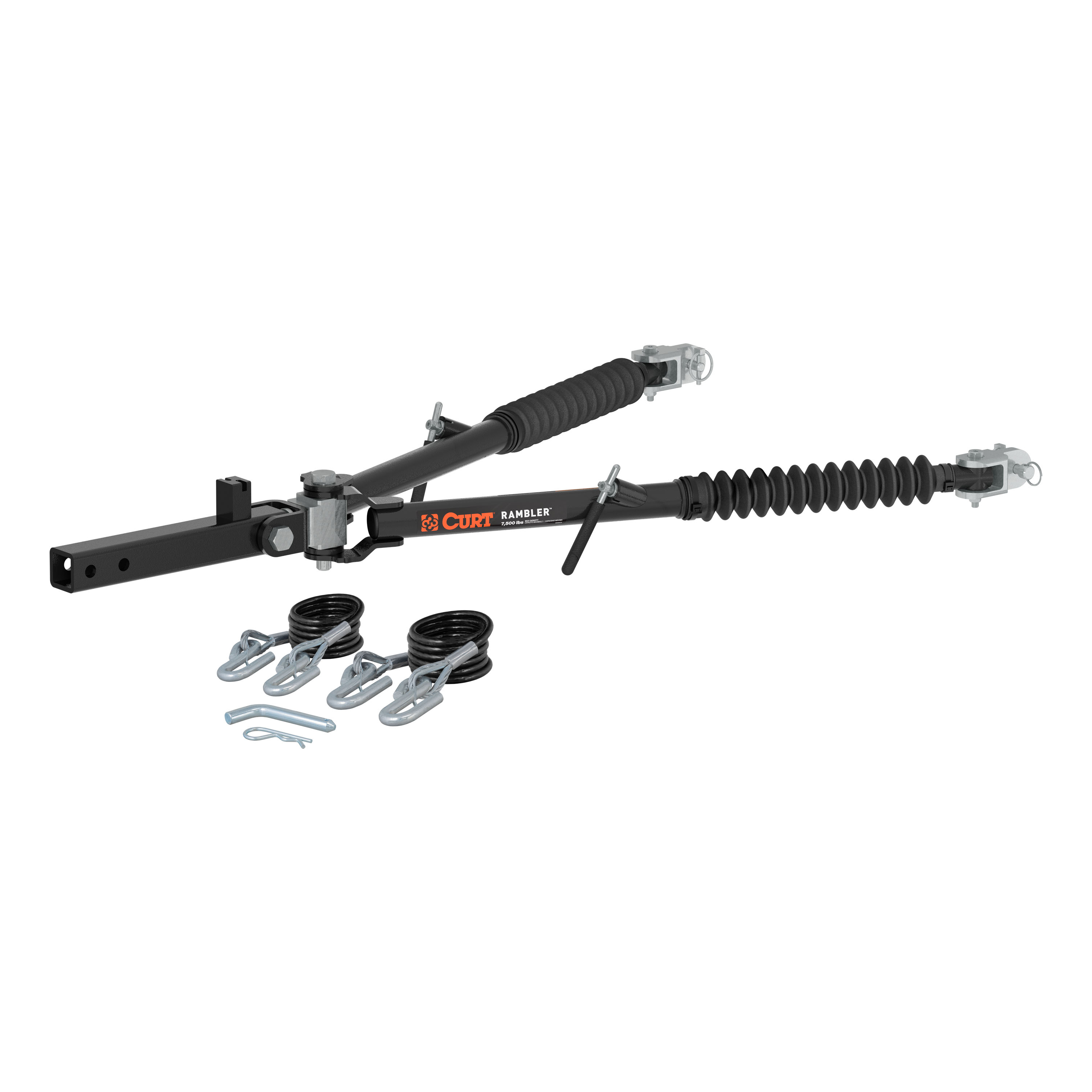CURT 70001 - Rambler Steel RV Tow Bar (7,500 lbs., 2" Shank)