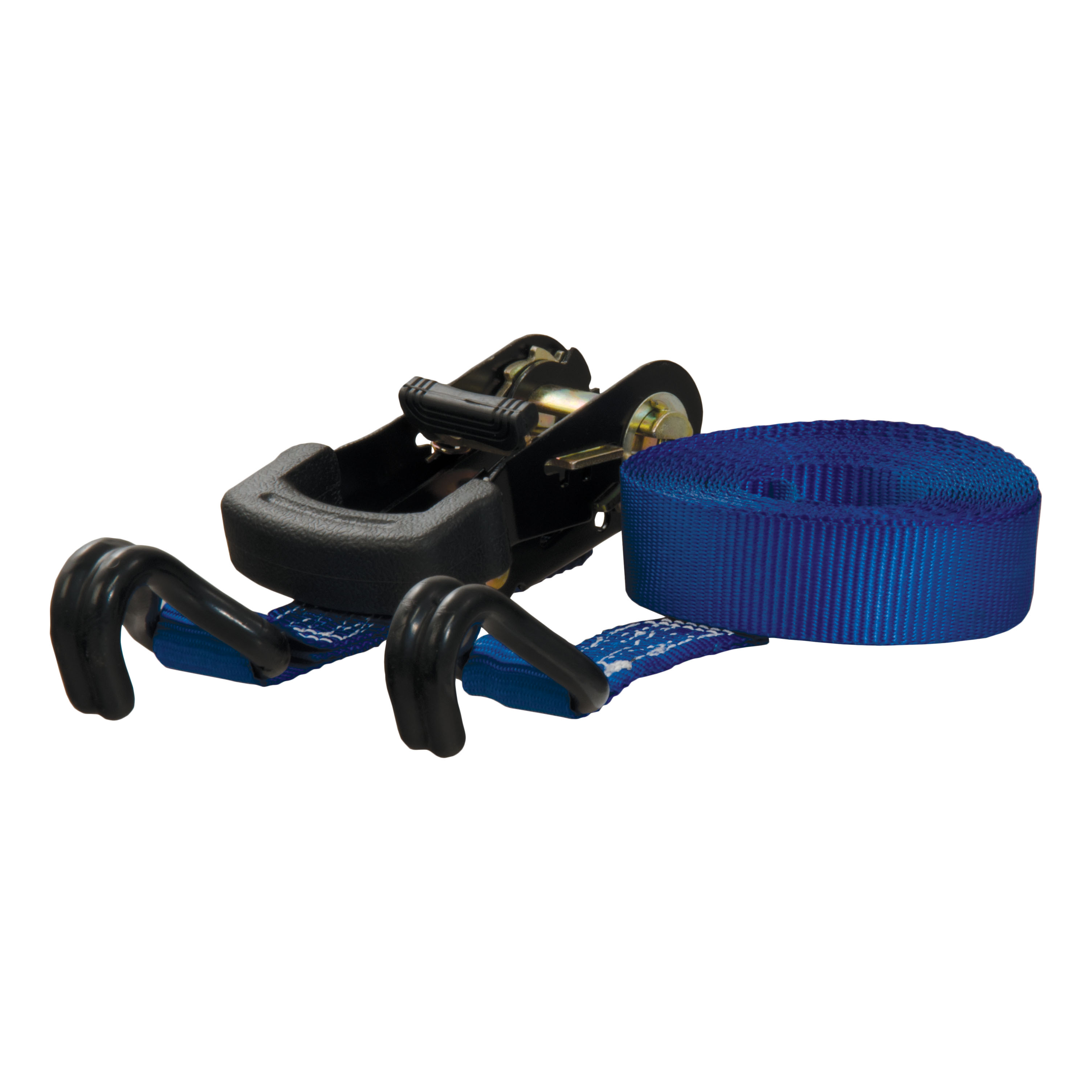 CURT 83019 - 16' Blue Cargo Strap with J-Hooks (733 lbs.) CURT 83019 - 16' Blue Cargo Strap with J-Hooks (733 lbs.)