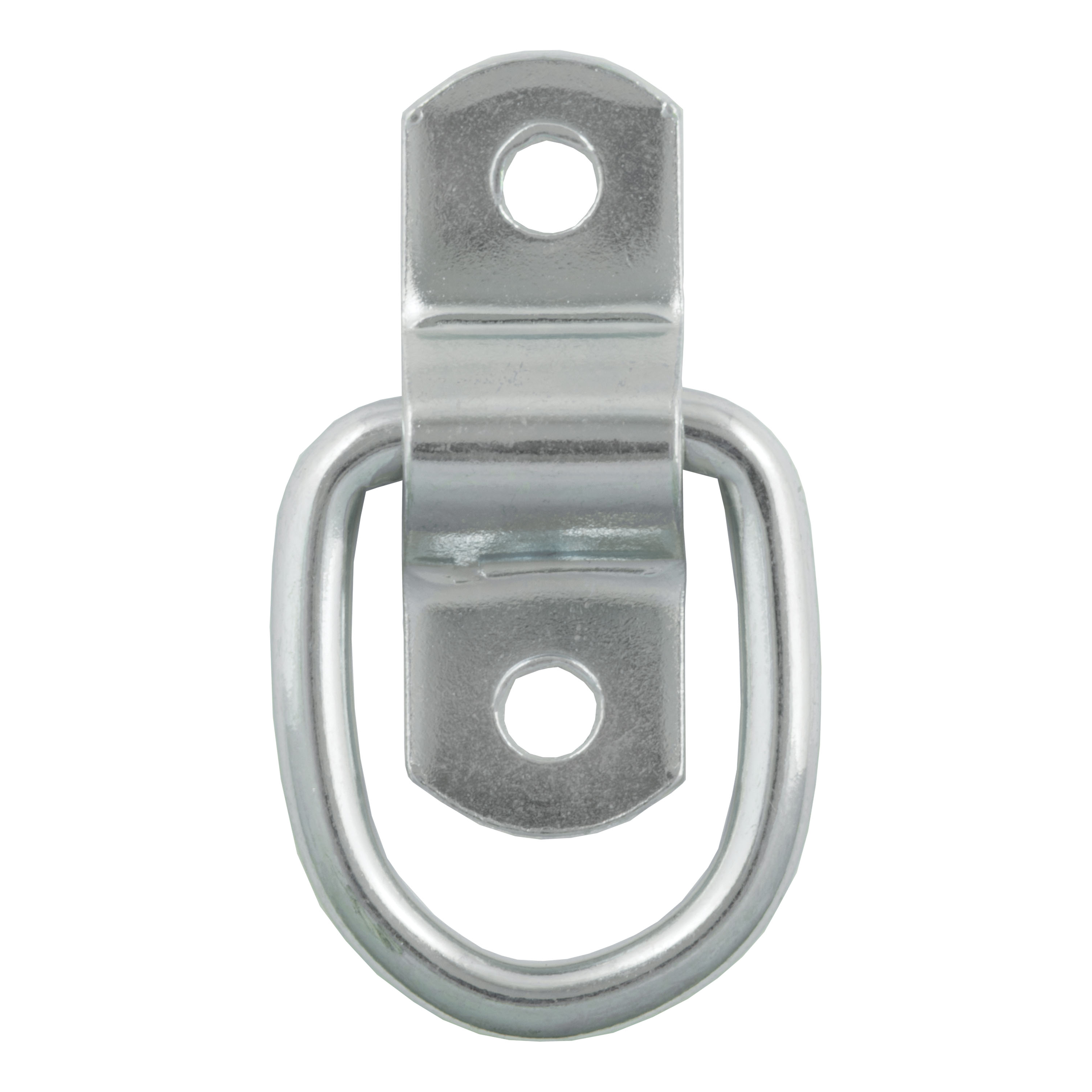 CURT 83730 - 1" x 1-1/4" Surface-Mounted Tie-Down D-Ring (1,200 lbs, Clear Zinc)