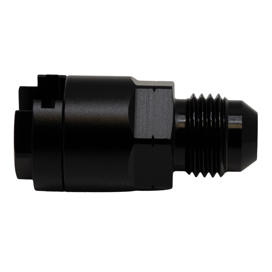 Deatschwerks 6-02-0121-B - 6AN Male Flare to 5/16in Female EFI Quick Connect Adapter - Anodized Matte Black Deatschwerks 6-02-0121-B - 6AN Male Flare to 5/16in Female EFI Quick Connect Adapter - Anodized Matte Black