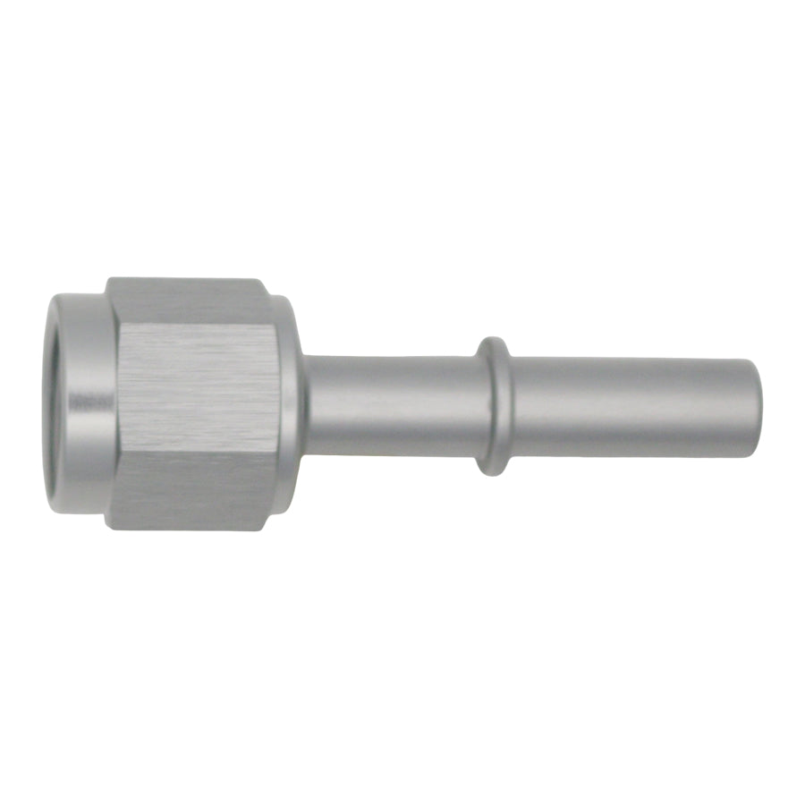 Deatschwerks 6-02-0130 - 6AN Female Flare Swivel to 5/16in Male EFI Quick Disconnect - Anodized DW Titanium